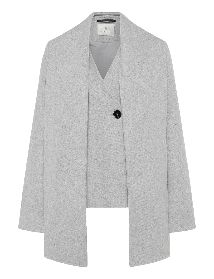 Kaffe - KAscarlett Jacket - light grey melange - 0
