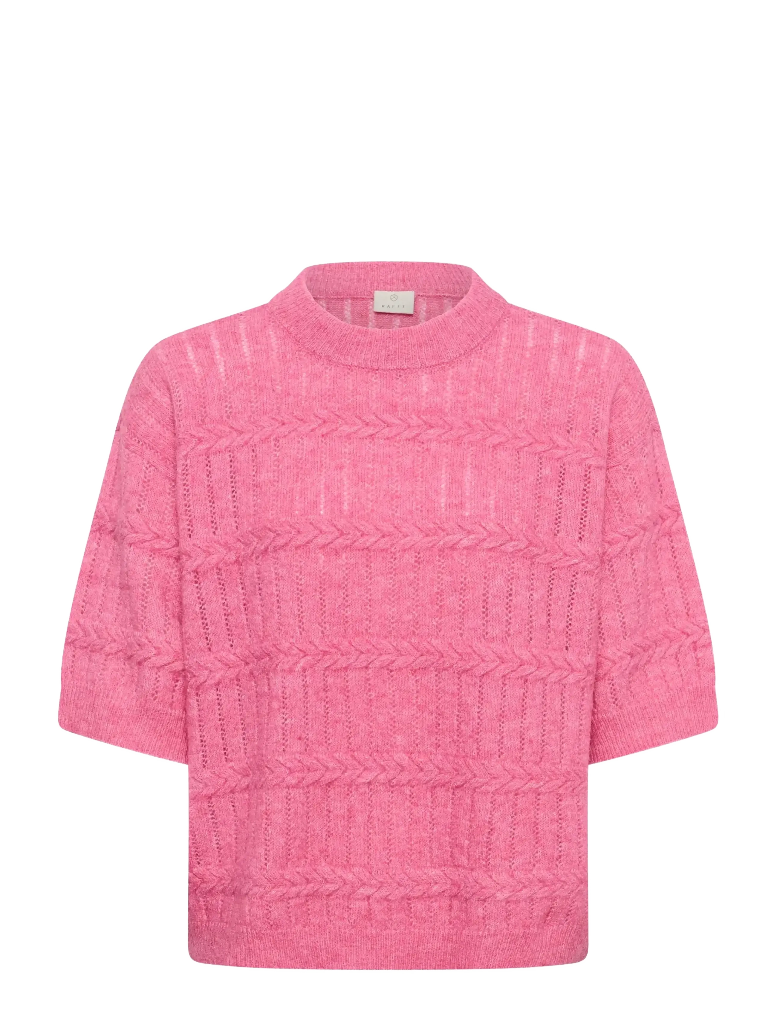 Kaffe KAmonia Pullover - Strickmode - PINK POWER MELANGE / pink/rose