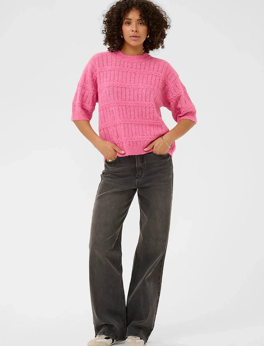 Kaffe - KAmonia Pullover - jumpers - pink power melange - 3