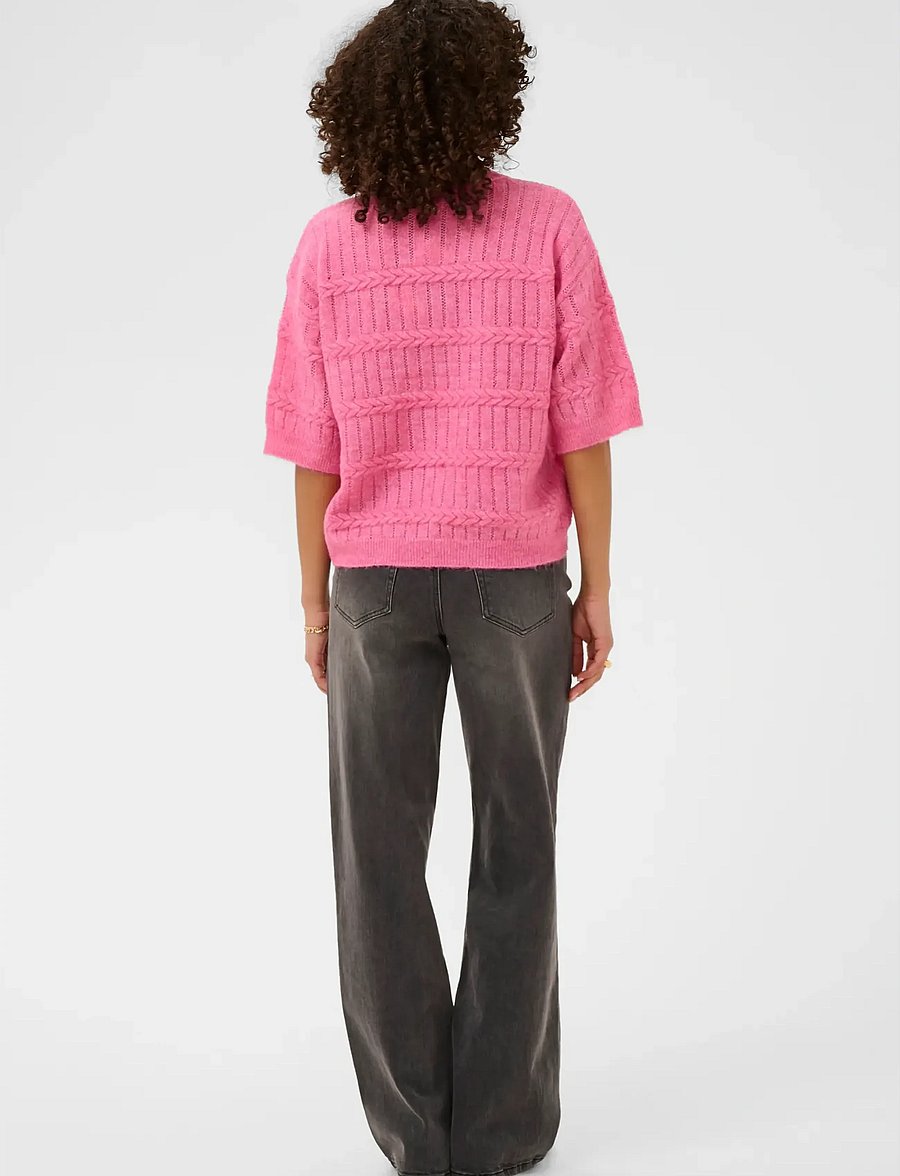 Kaffe - KAmonia Pullover - jumpers - pink power melange - 4