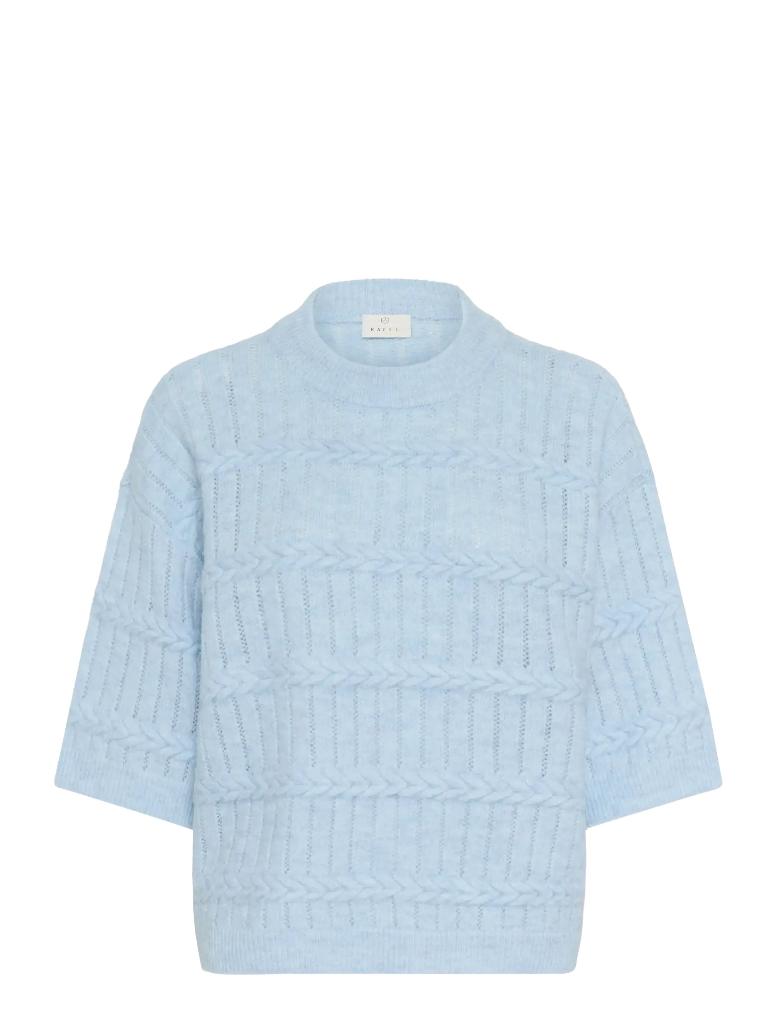 Kaffe KAmonia Pullover - Stickat - POWDER BLUE MELANGE / blue