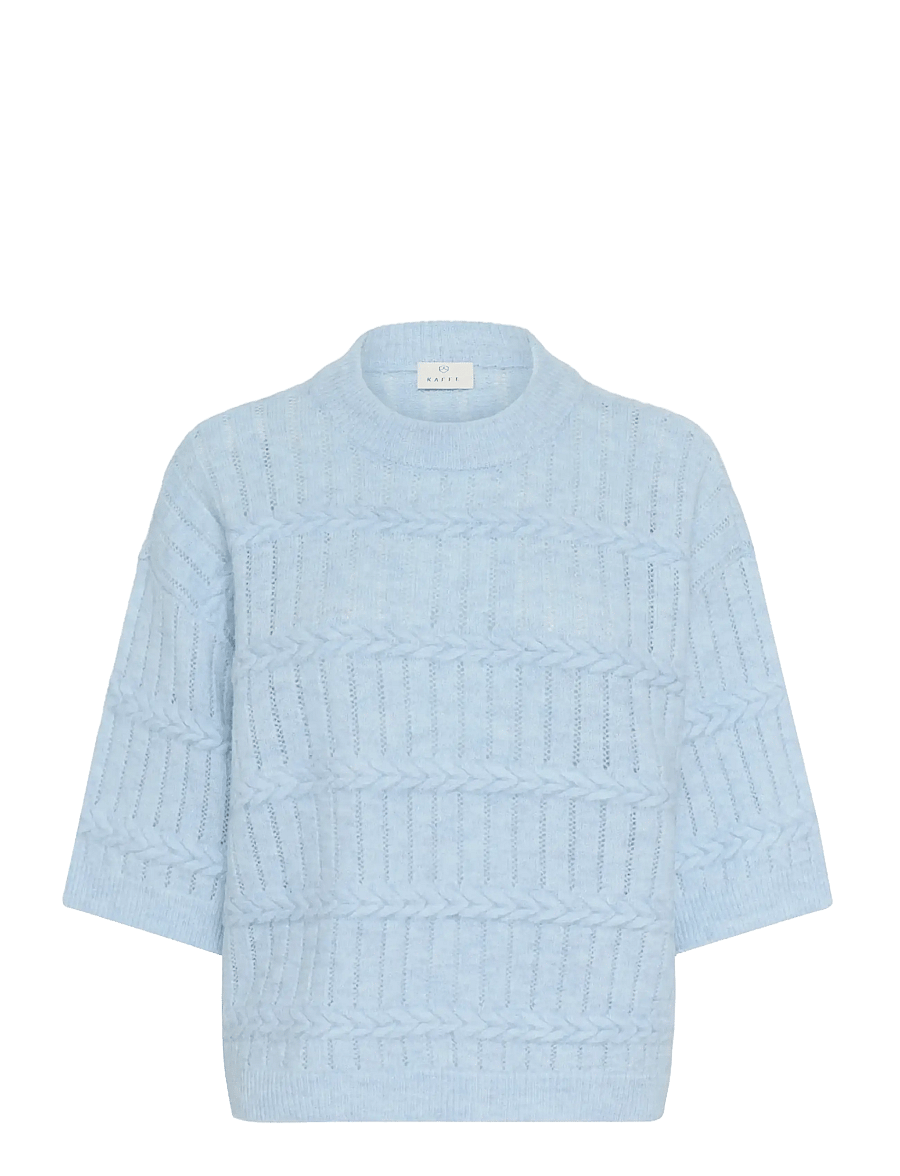 Kaffe - KAmonia Pullover - stickade tröjor - powder blue melange - 1