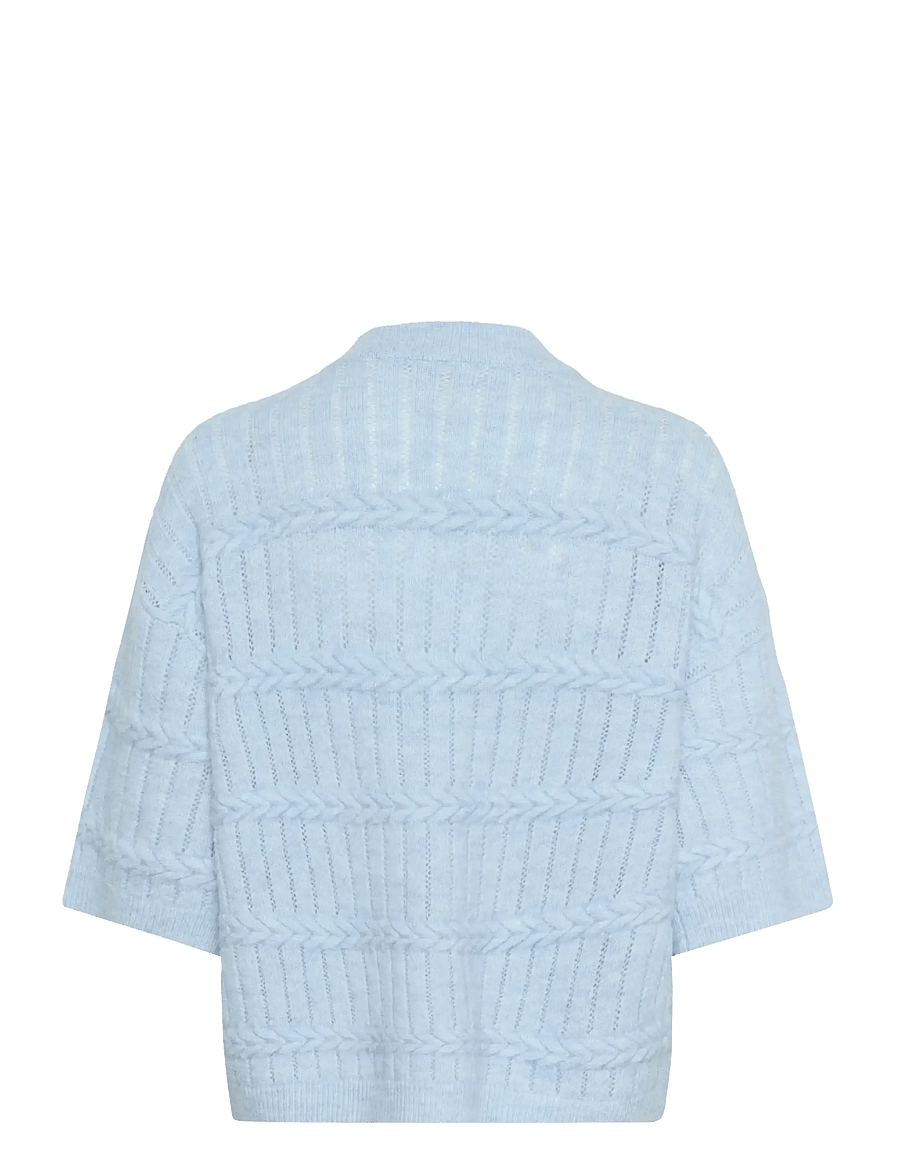 Kaffe - KAmonia Pullover - stickade tröjor - powder blue melange - 2