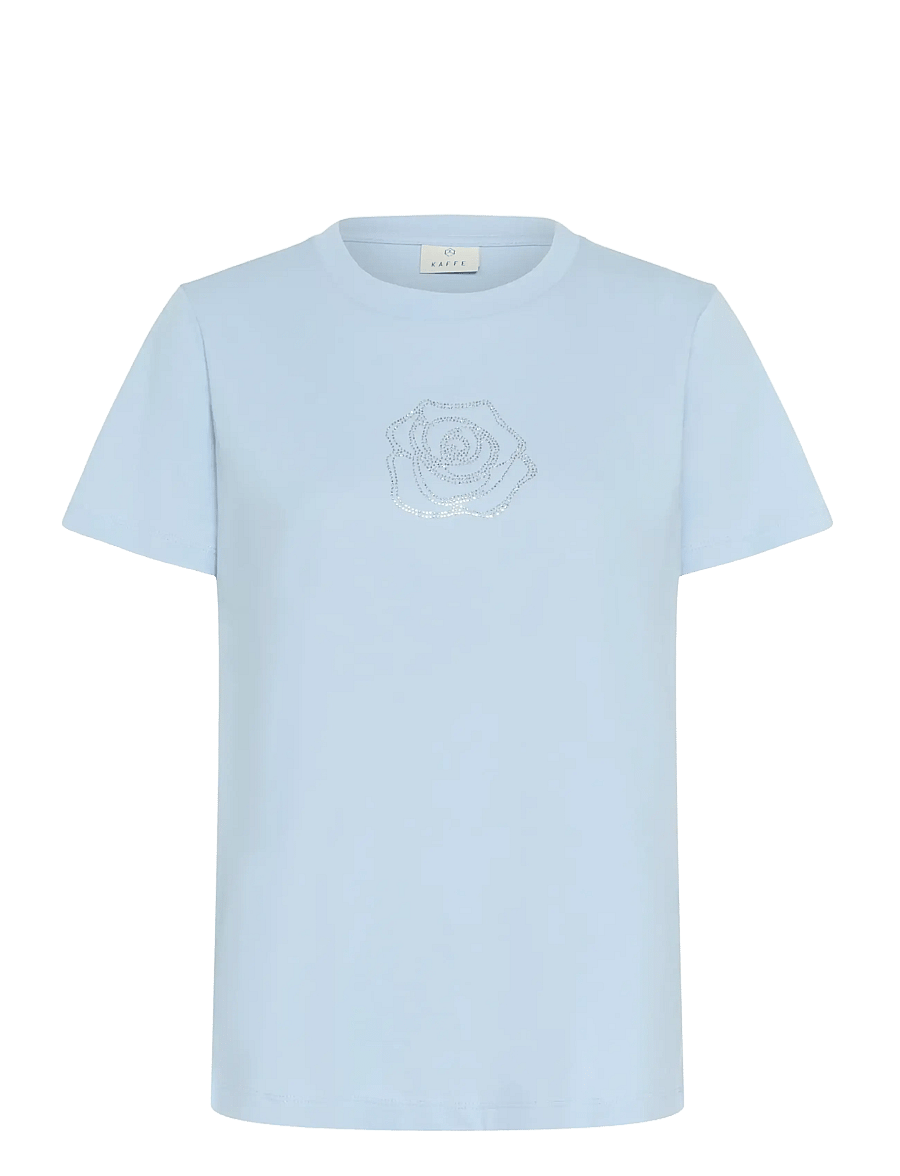 Kaffe - KAjean T-Shirt - t-shirts - powder blue - 1