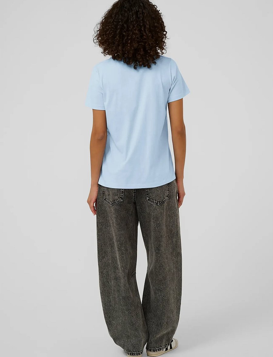 Kaffe - KAjean T-Shirt - t-shirts - powder blue - 4