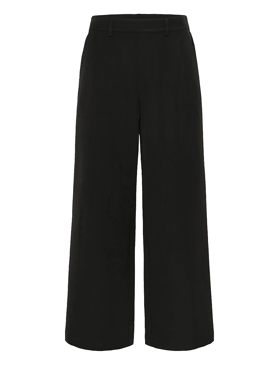 Kaffe - KAvalley Pants - hosen mit weitem bein - black deep - 1