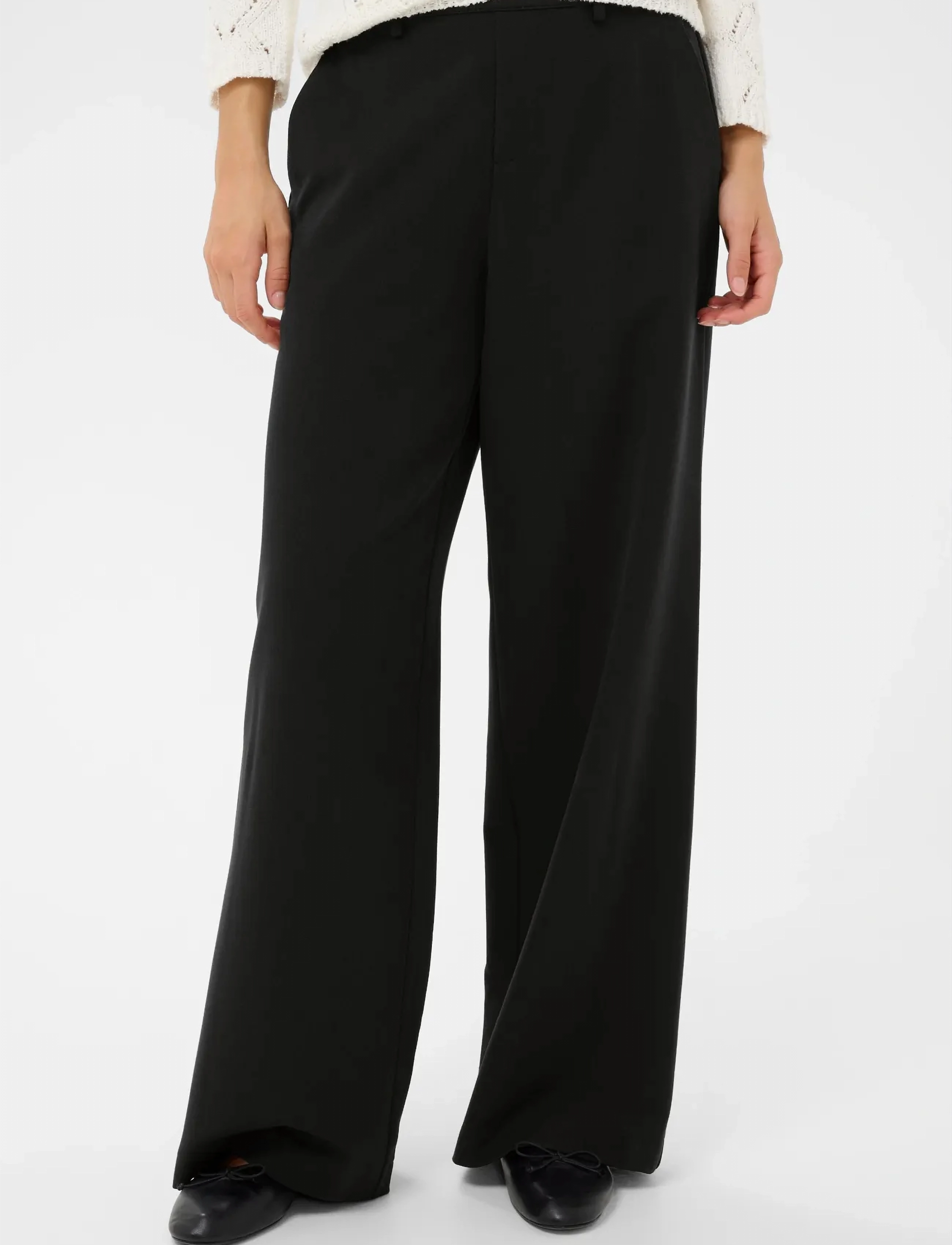 Kaffe KAvalley Pants - Hosen - BLACK DEEP / black
