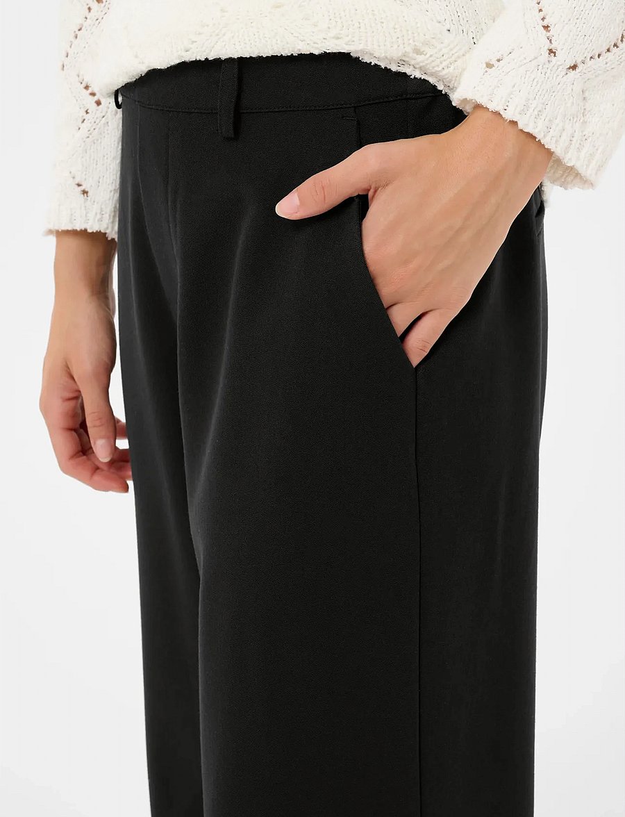 Kaffe - KAvalley Pants - hosen mit weitem bein - black deep - 5