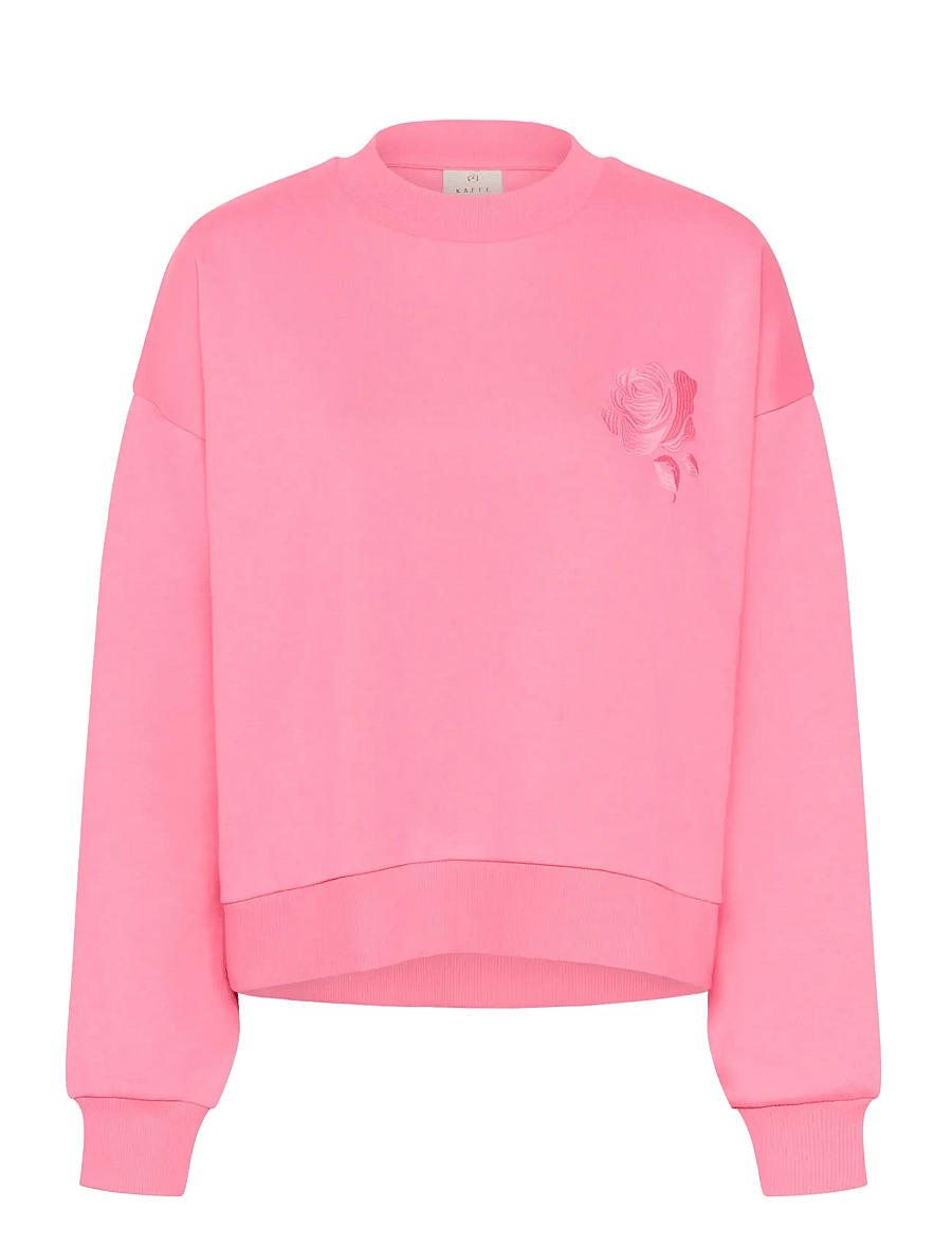 Kaffe - KAsussi Sweatshirt - sweatshirts - pink power - 1