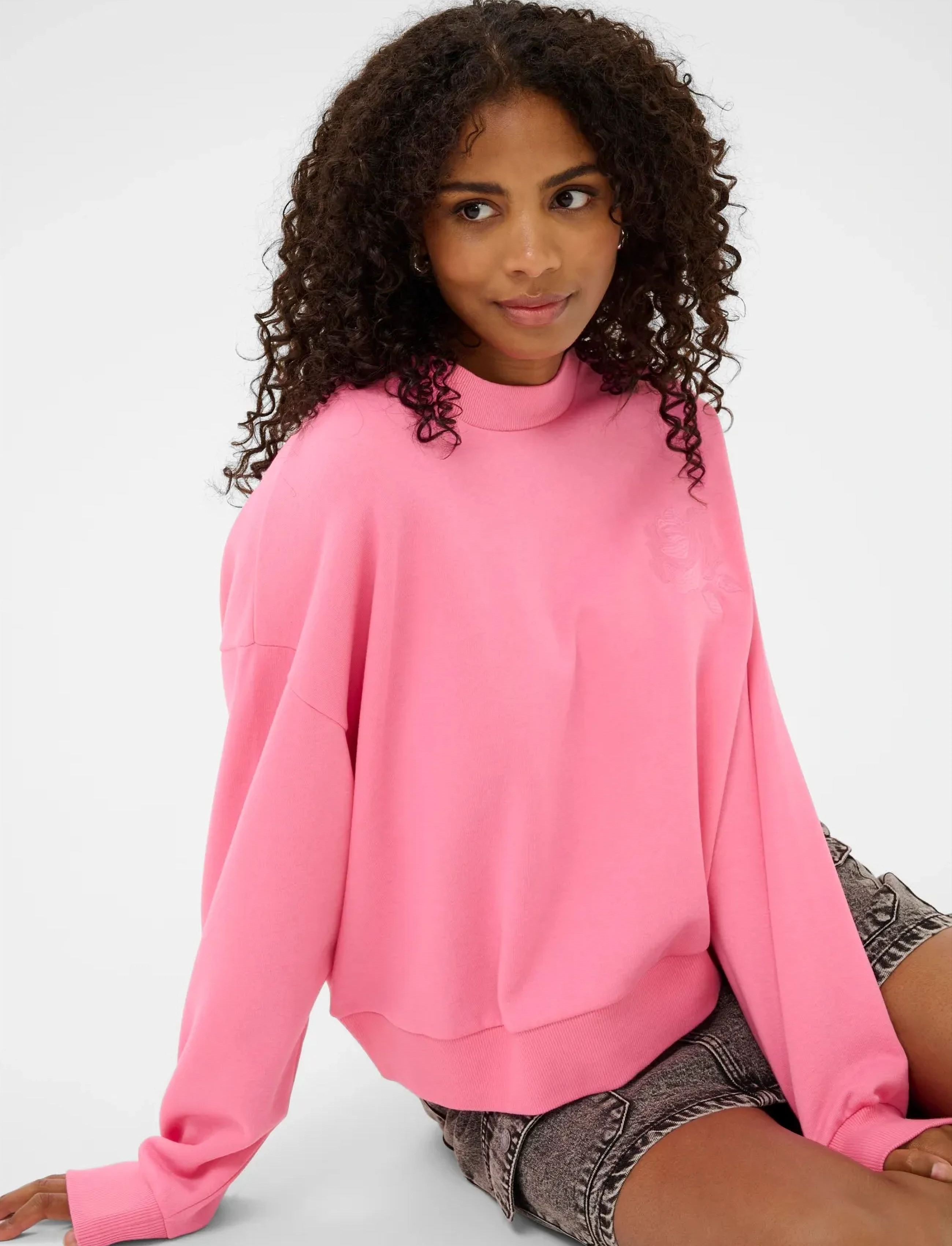 Kaffe - KAsussi Sweatshirt - sweatshirts - pink power - 5