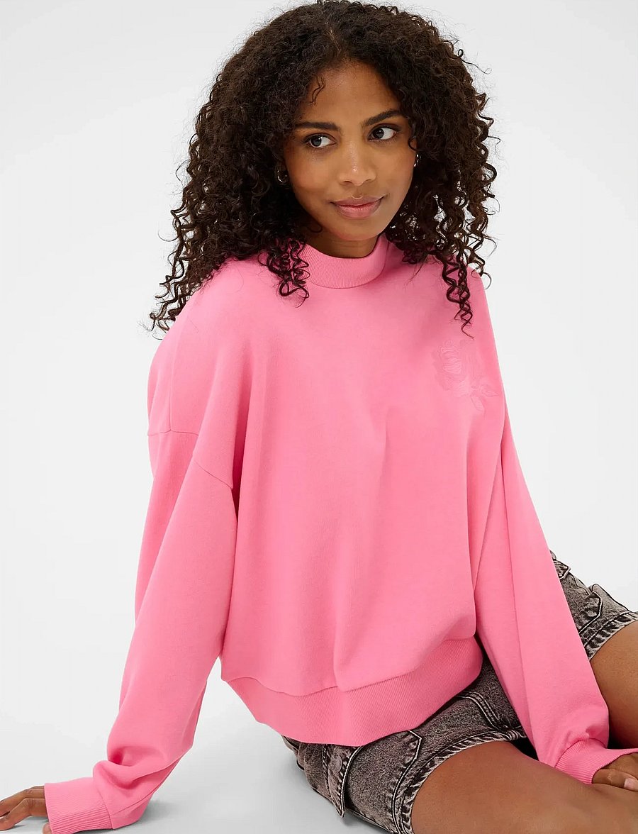 Kaffe - KAsussi Sweatshirt - sweatshirts - pink power - 5