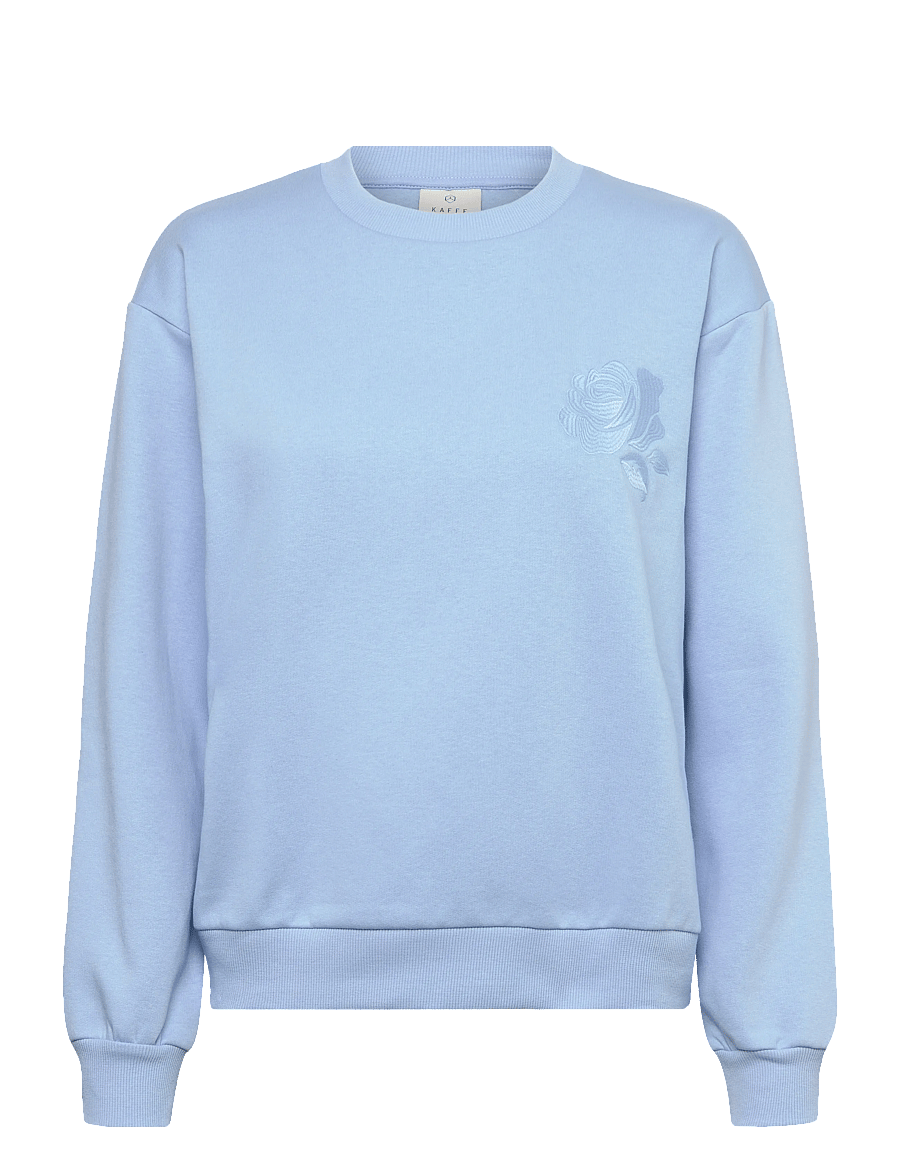 Kaffe - KAsussi Sweatshirt - sweatshirts - powder blue - 0