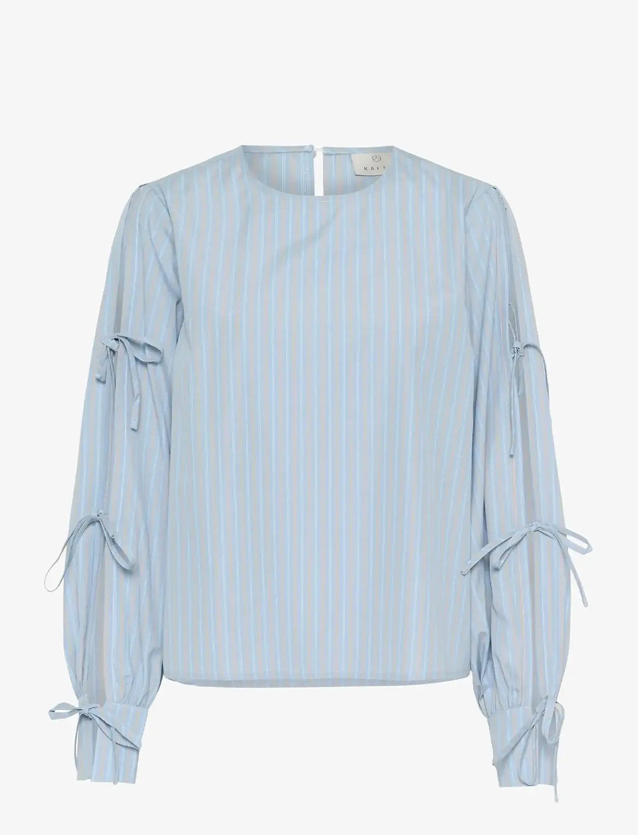 Kaffe - KAlevia Blouse - langærmede bluser - powder blue stripe - 1
