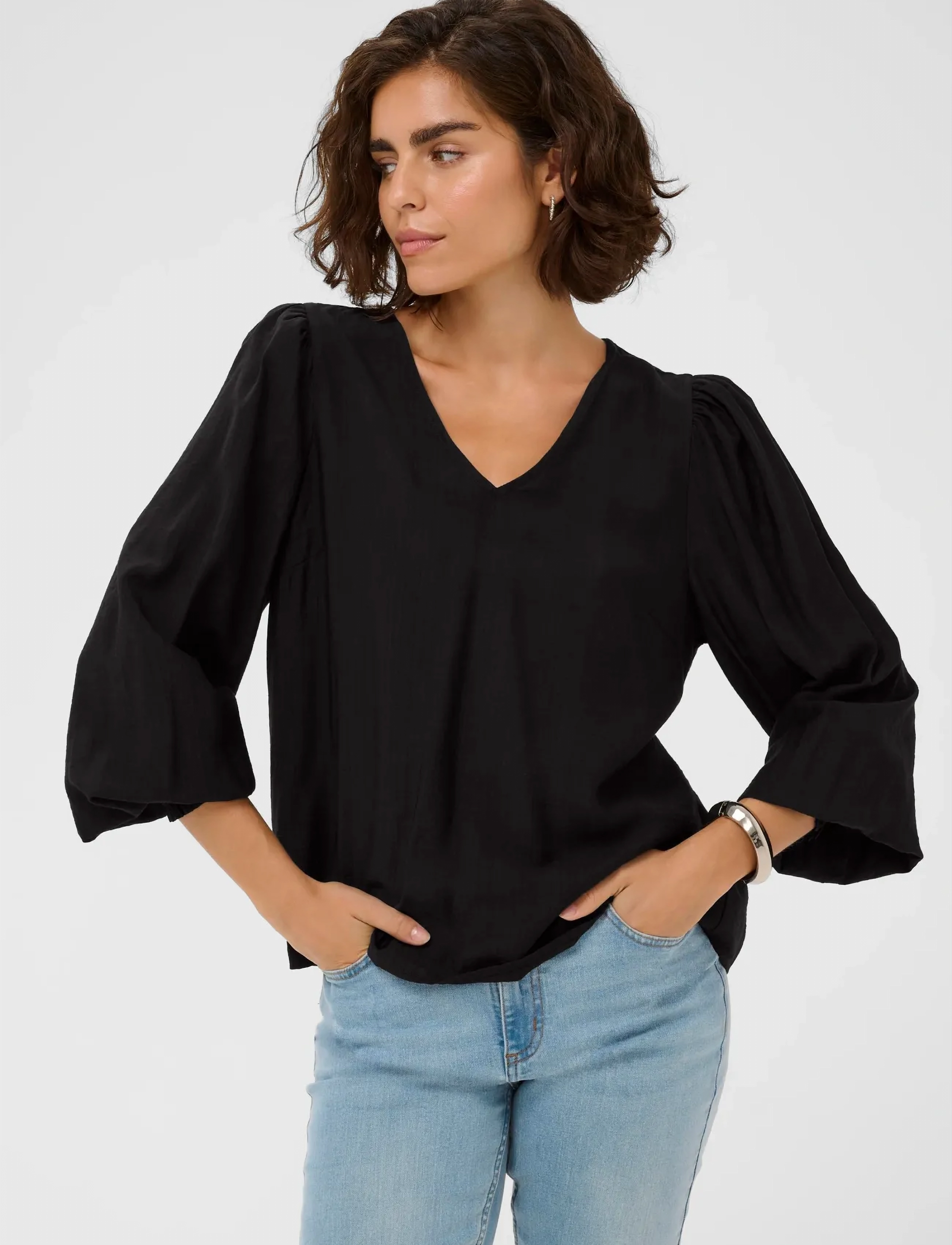 Kaffe KAlufia Blouse - Blusen - BLACK DEEP / black