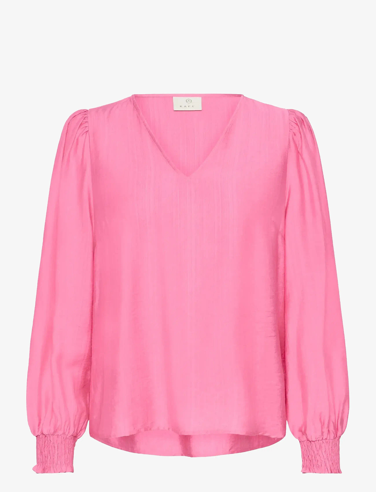 Kaffe - KAlufia Blouse - långärmade blusar - pink power - 1
