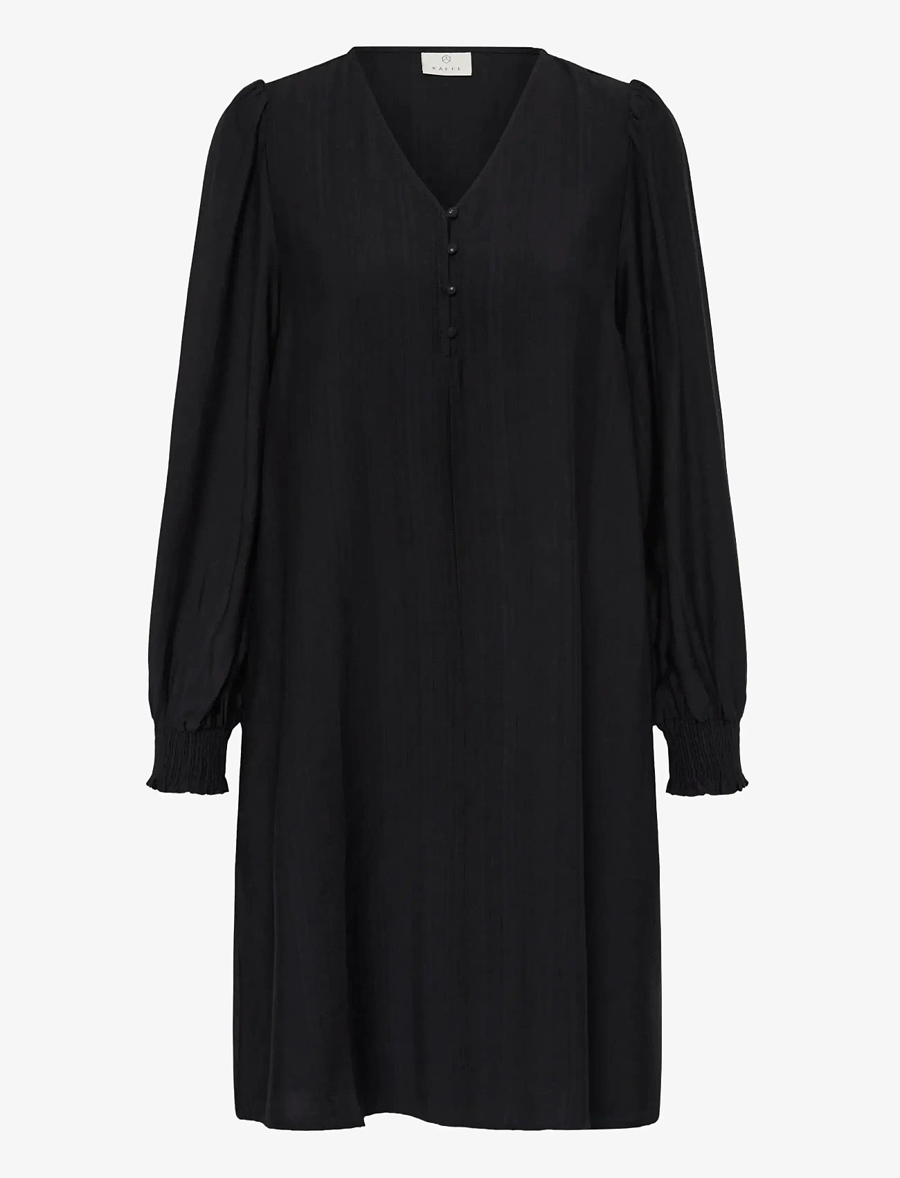 Kaffe - KAlufia Dress - midiklänningar - black deep - 1