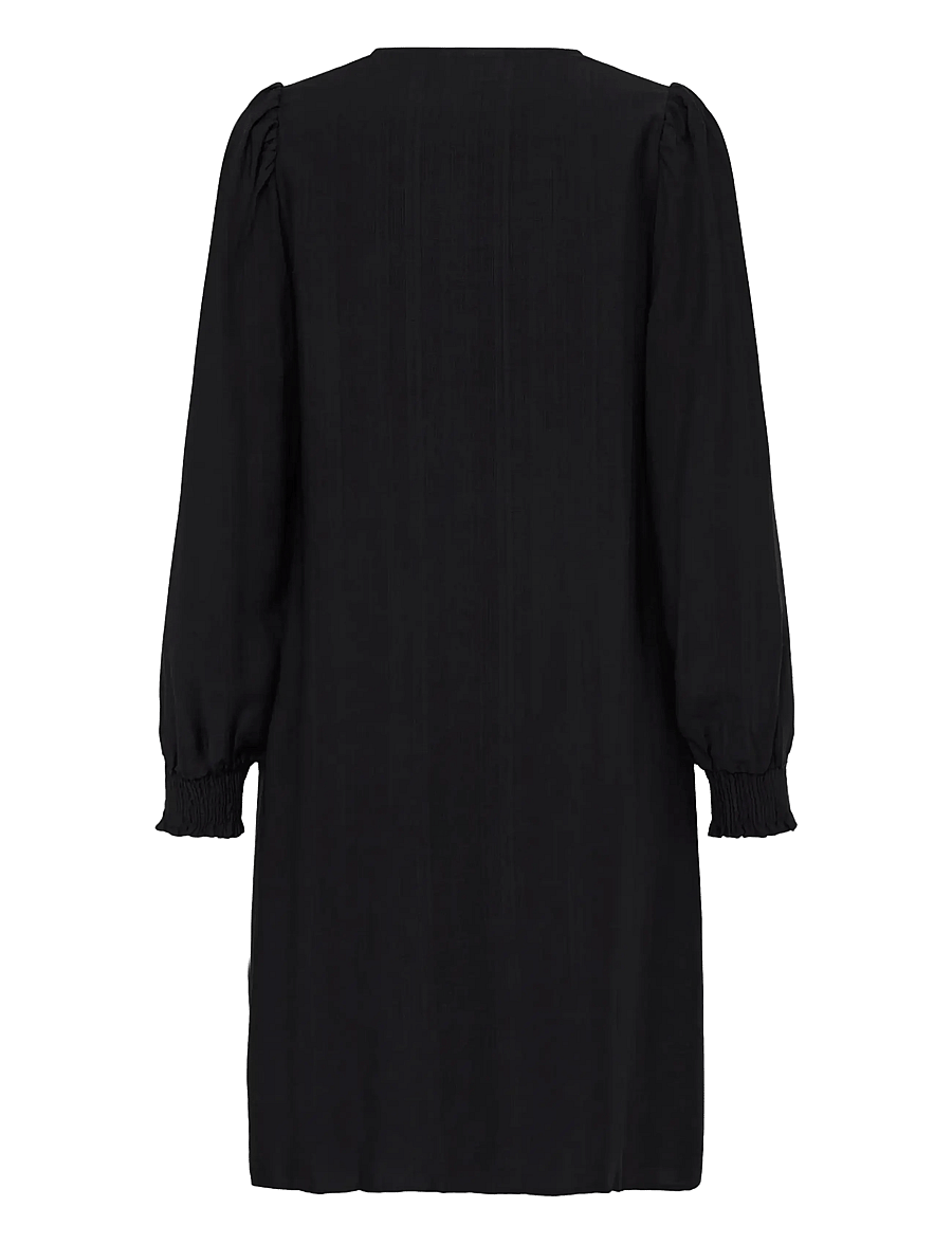 Kaffe - KAlufia Dress - midiklänningar - black deep - 2