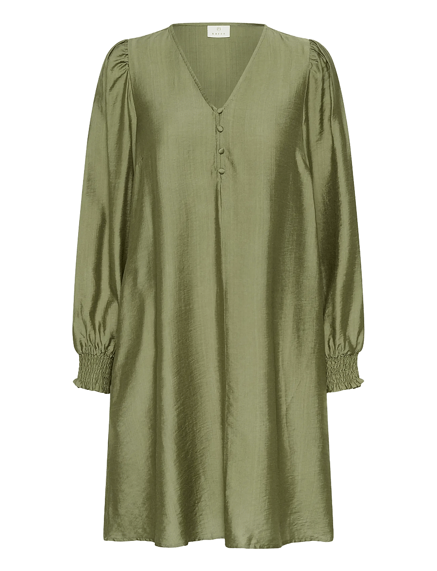 Kaffe - KAlufia Dress - midikleidid - dusky green - 1