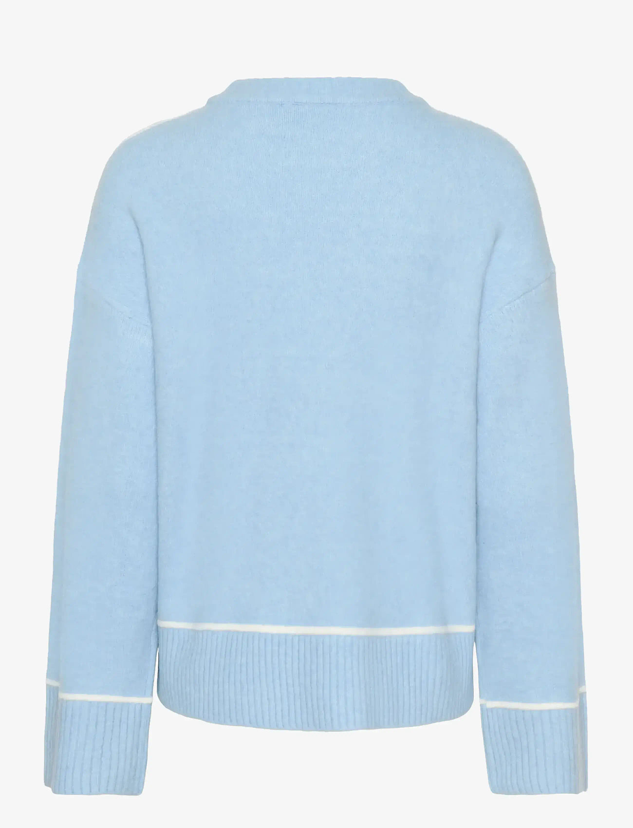 Kaffe - KAjinie Knit Pullover - jumpers - powder blue melange - 2