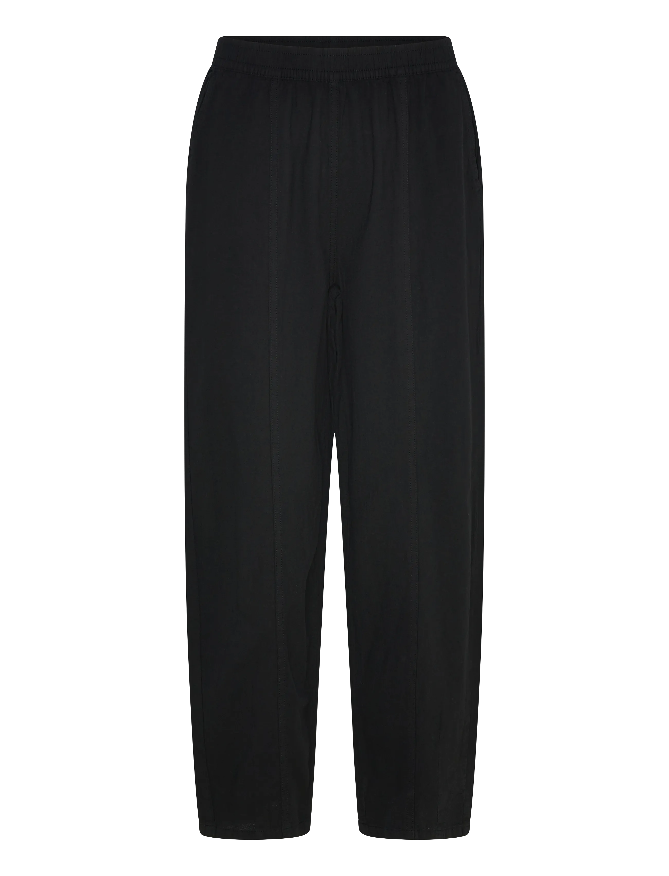 Kaffe KAnaya Barrel Pants - Broeken - BLACK DEEP / black