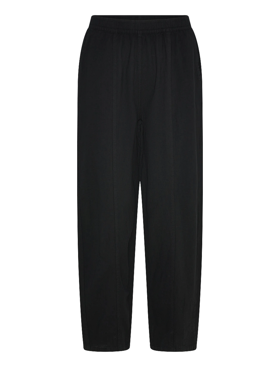 Kaffe - KAnaya Barrel Pants - hosen mit geradem bein - black deep - 1