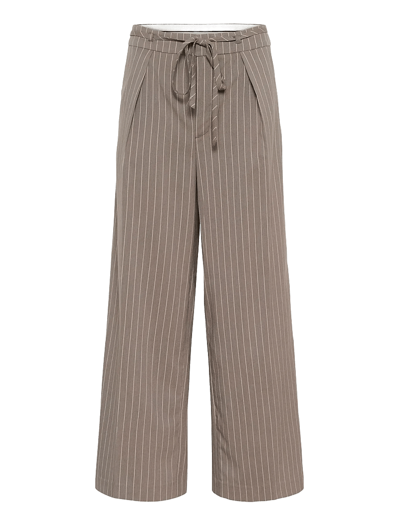 Kaffe - KAmeril Wide Pants - formell - beige pinstripe - 1