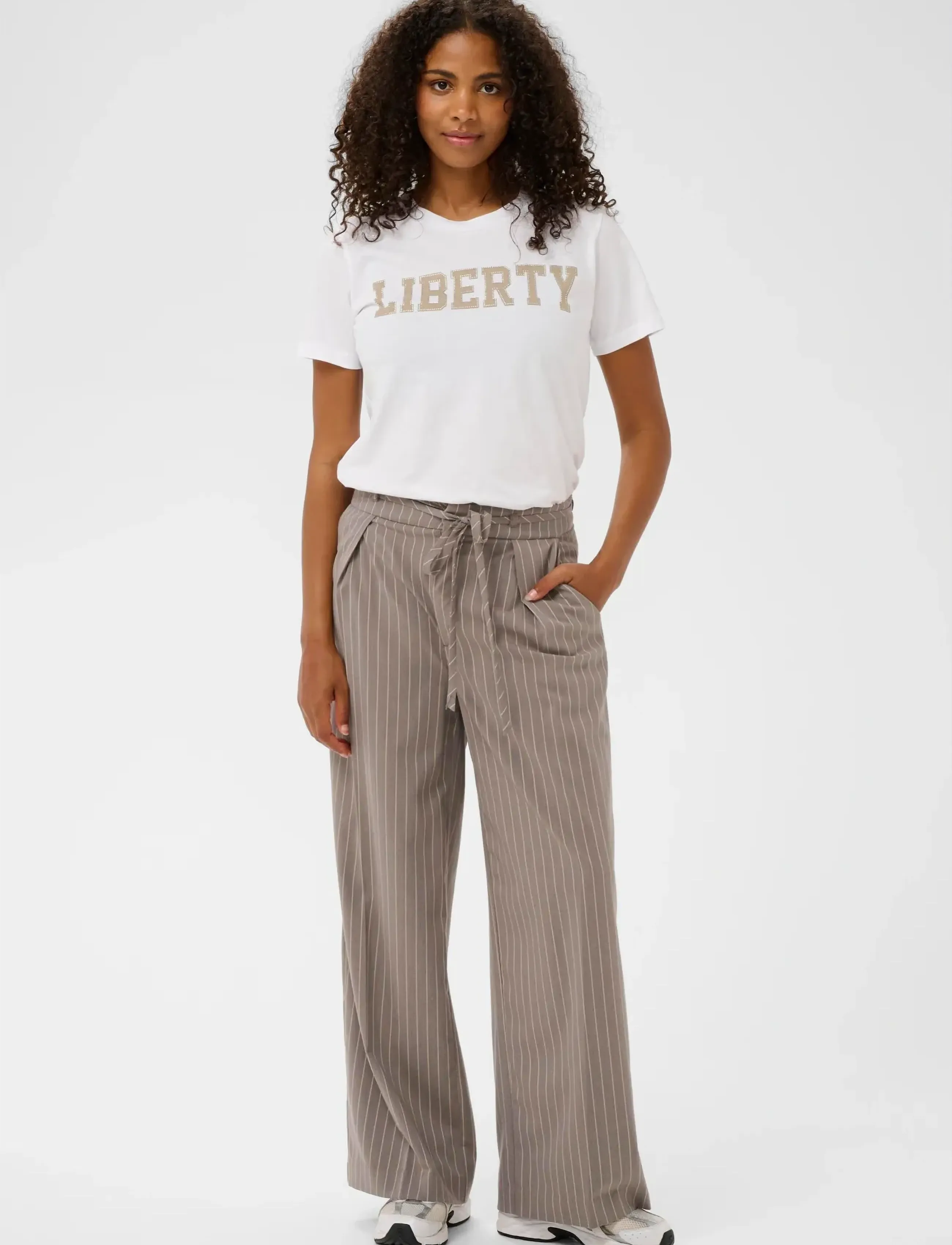Kaffe Kameril Wide Pants kostymbyxor dam – bild 2