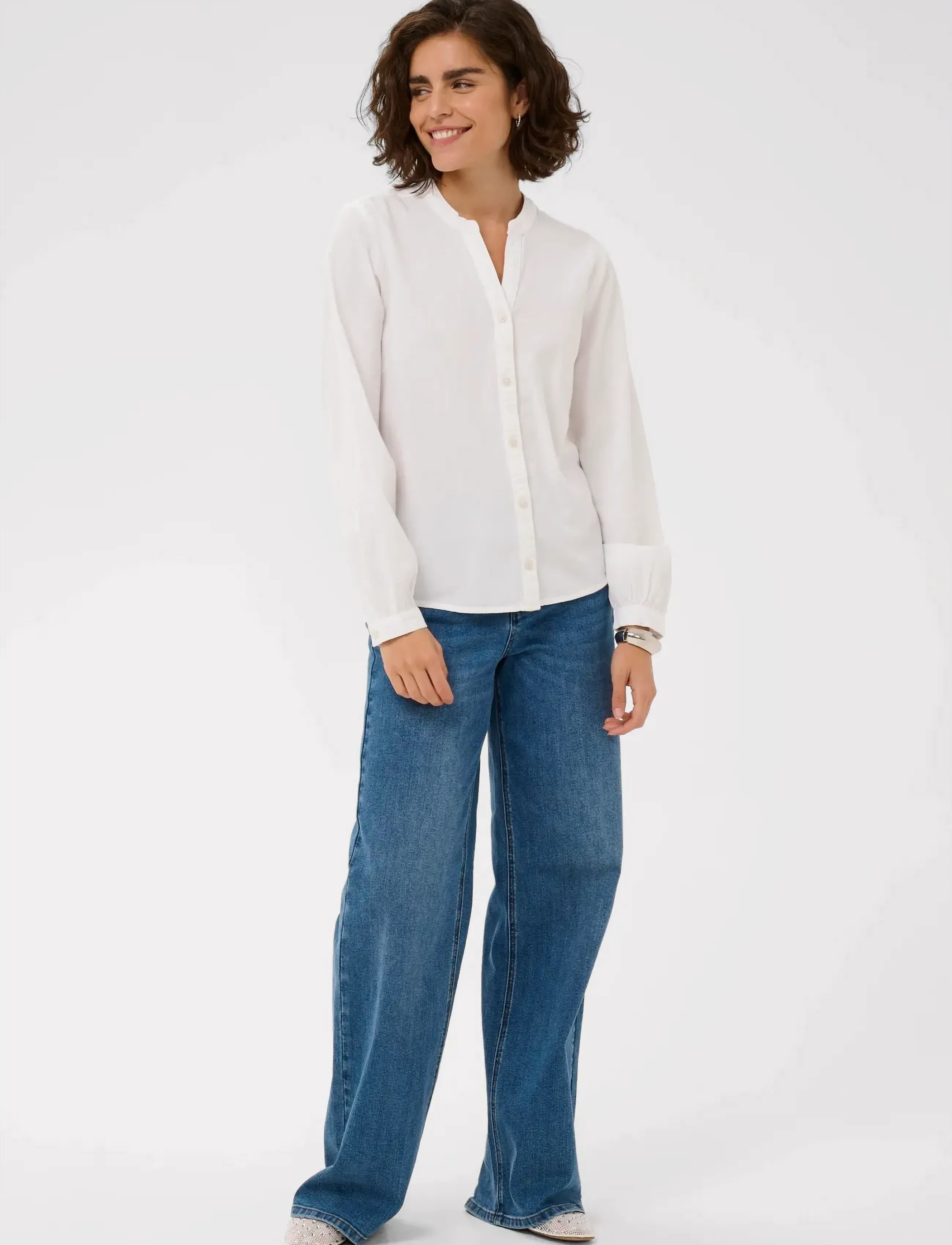 Kaffe - KAnaya Shirt - langærmede bluser - chalk - 3