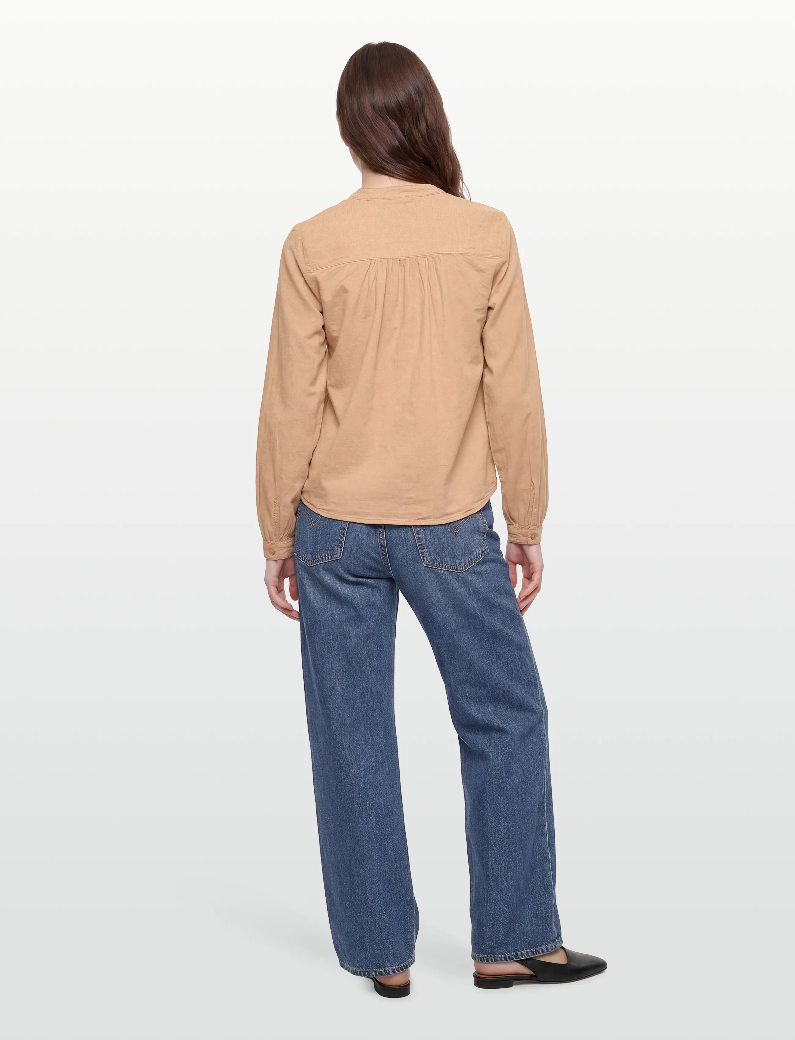 Kaffe - KAnaya Shirt - pikkade varrukatega pluusid - classic sand - 4