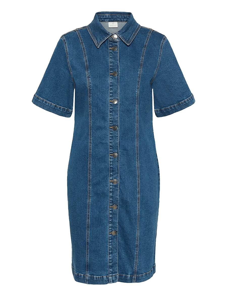 Kaffe - KAlena Denim Dress - sommerkleider - medium blue denim - 1