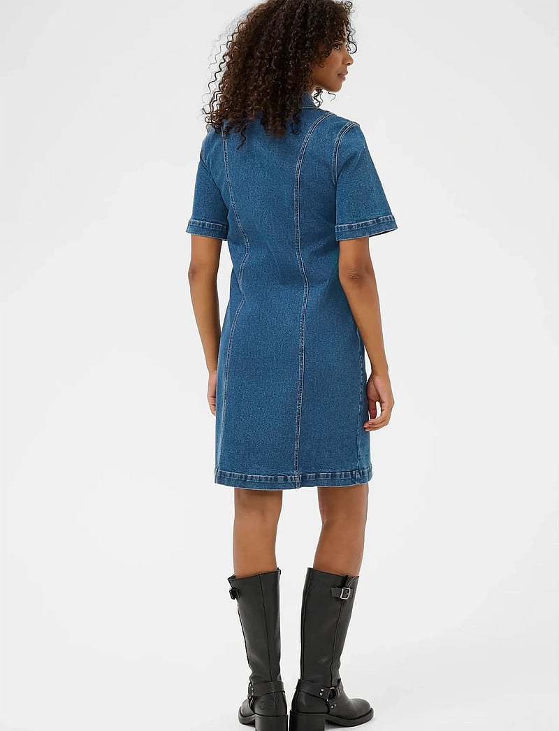 Kaffe - KAlena Denim Dress - sommerkjoler - medium blue denim - 3