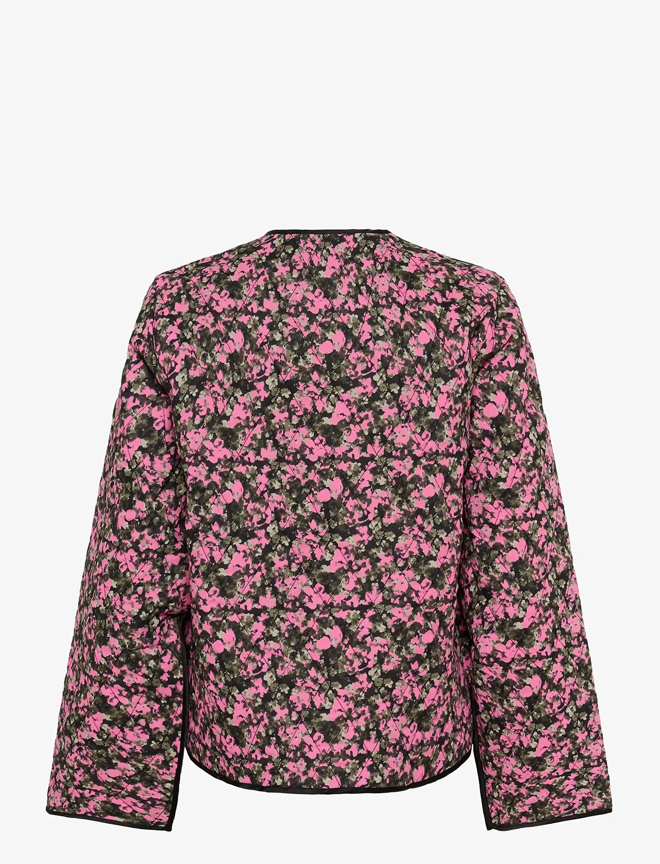 Kaffe - KAnuria Jacket - frühlingsjacken - pink black graphic flower - 2