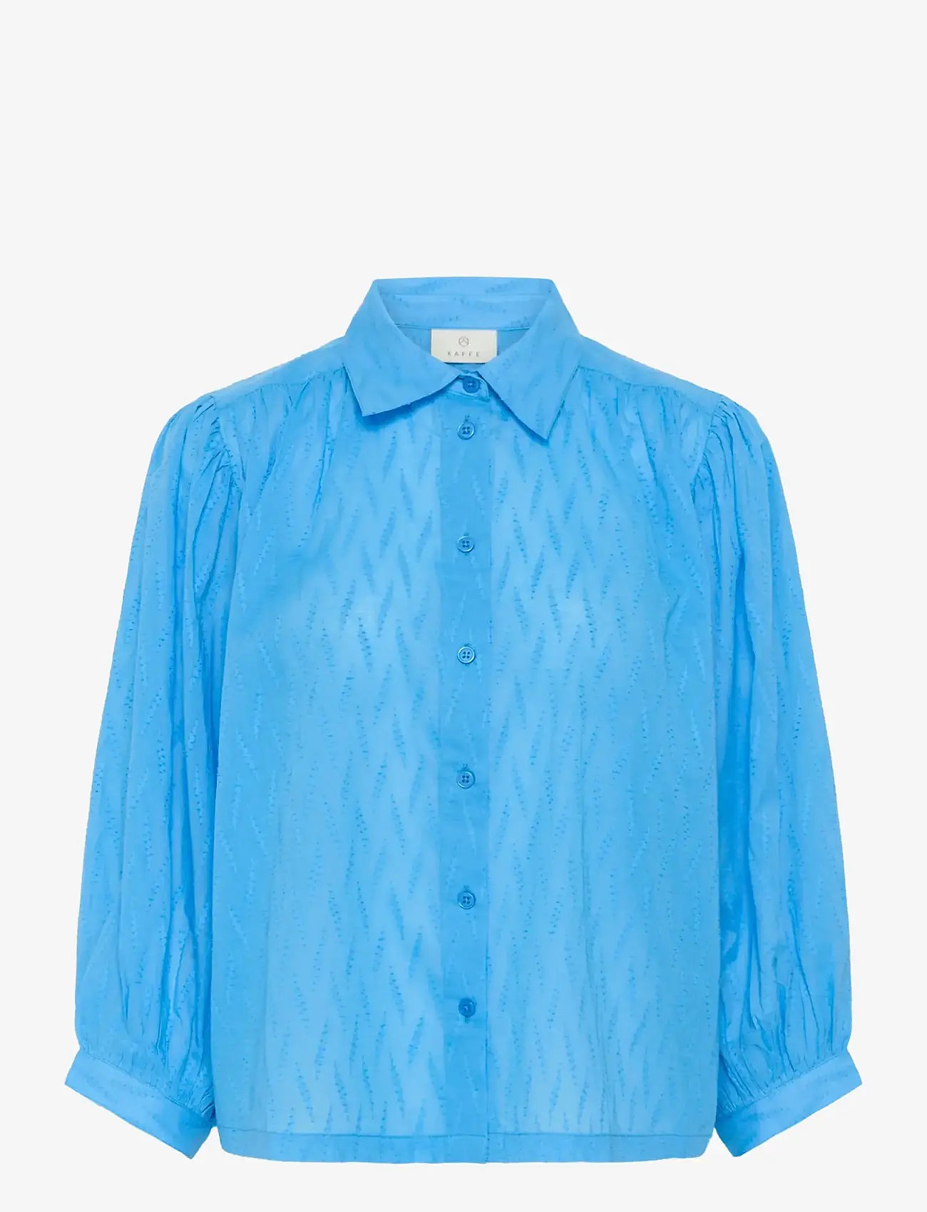 Kaffe - KAgabriela Shirt - långärmade skjortor - azure blue - 1