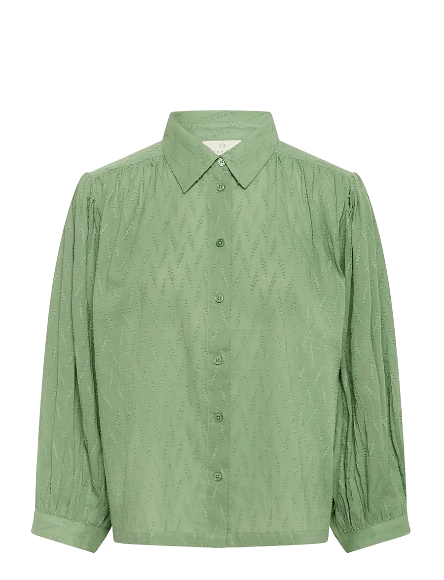 Kaffe - KAgabriela Shirt - long-sleeved shirts - sea spray - 1
