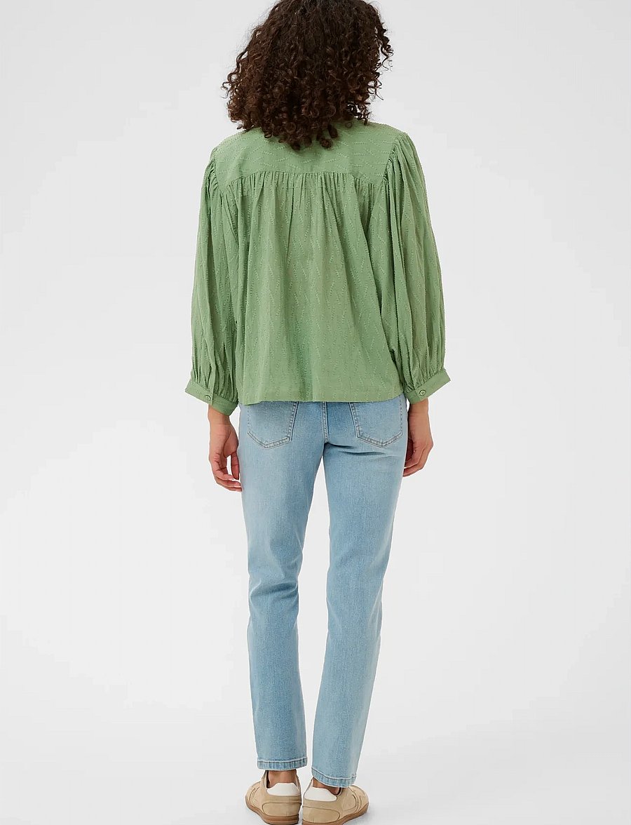 Kaffe - KAgabriela Shirt - long-sleeved shirts - sea spray - 4