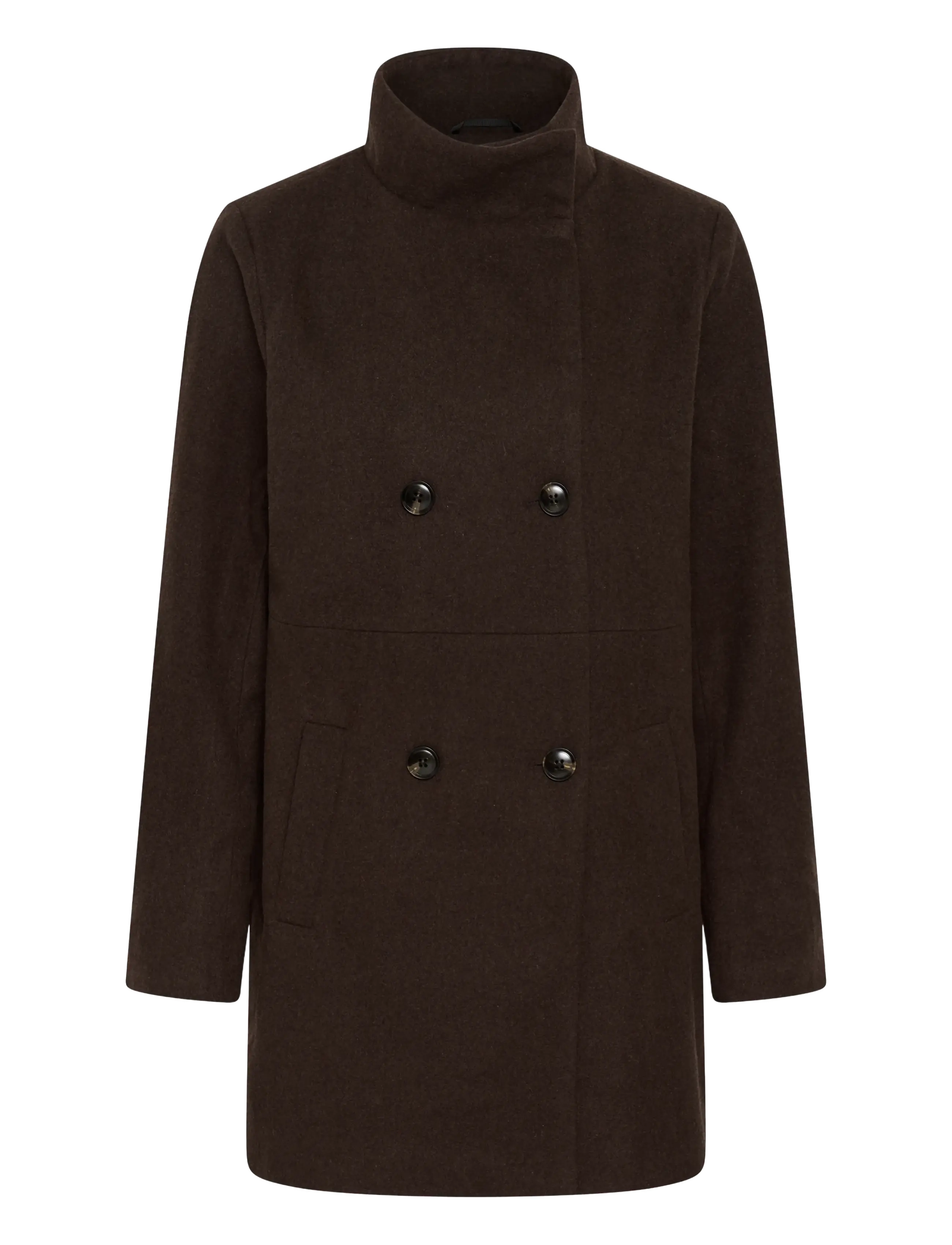 Kaffe Kafanny Coat, 38, Coats, Braun - Wool Frauen