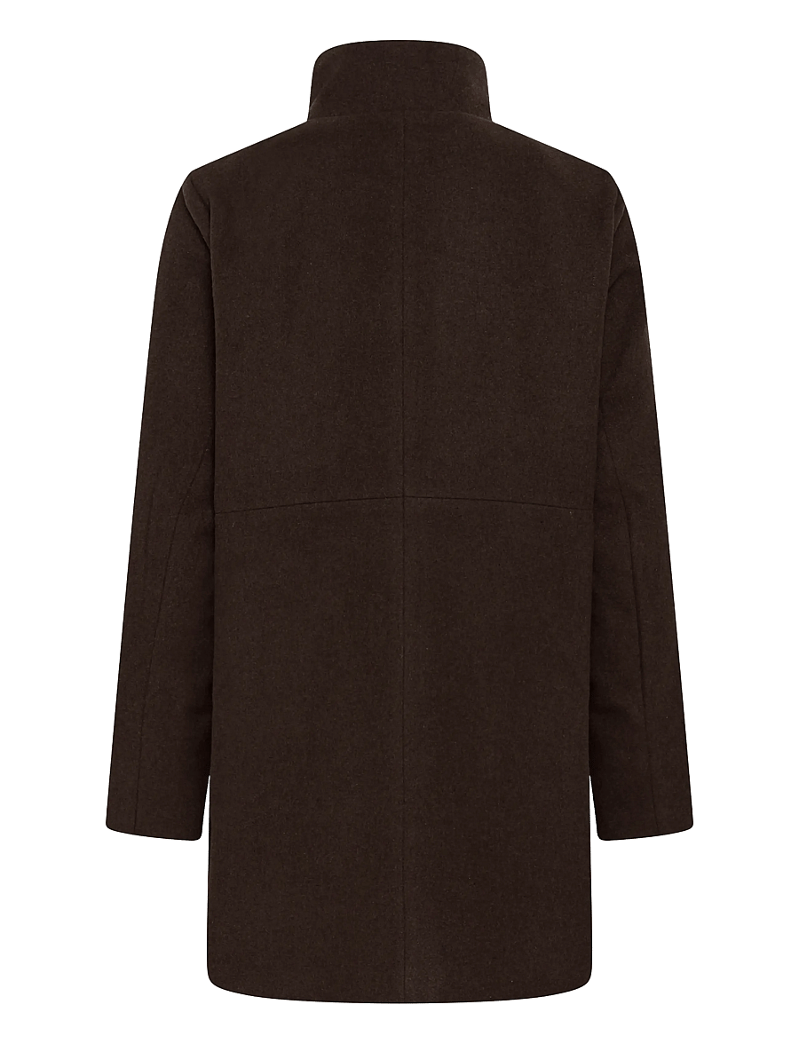 Kaffe - KAfanny Coat - winter jackets - chocolate brown - 1