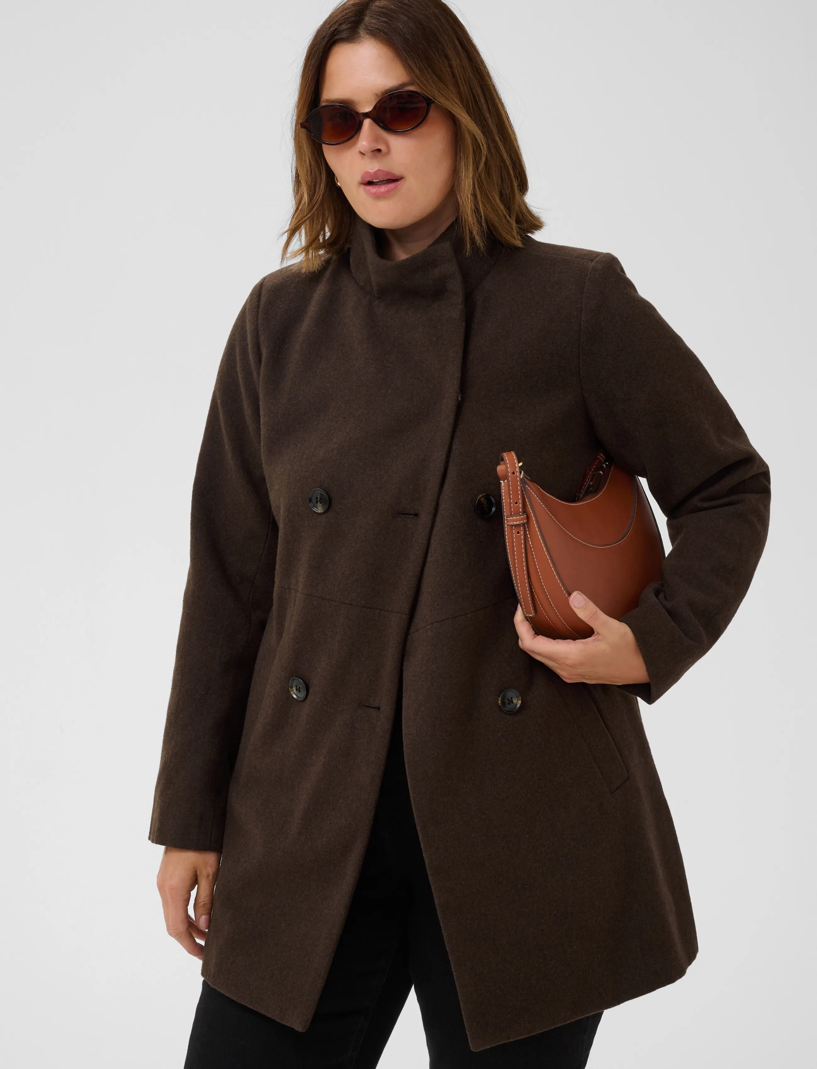 Kaffe - KAfanny Coat - winter jackets - chocolate brown - 2