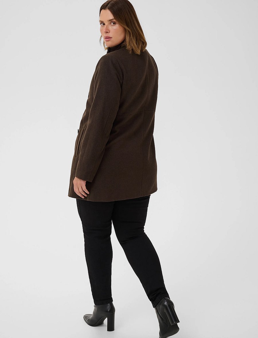Kaffe - KAfanny Coat - winter jackets - chocolate brown - 4