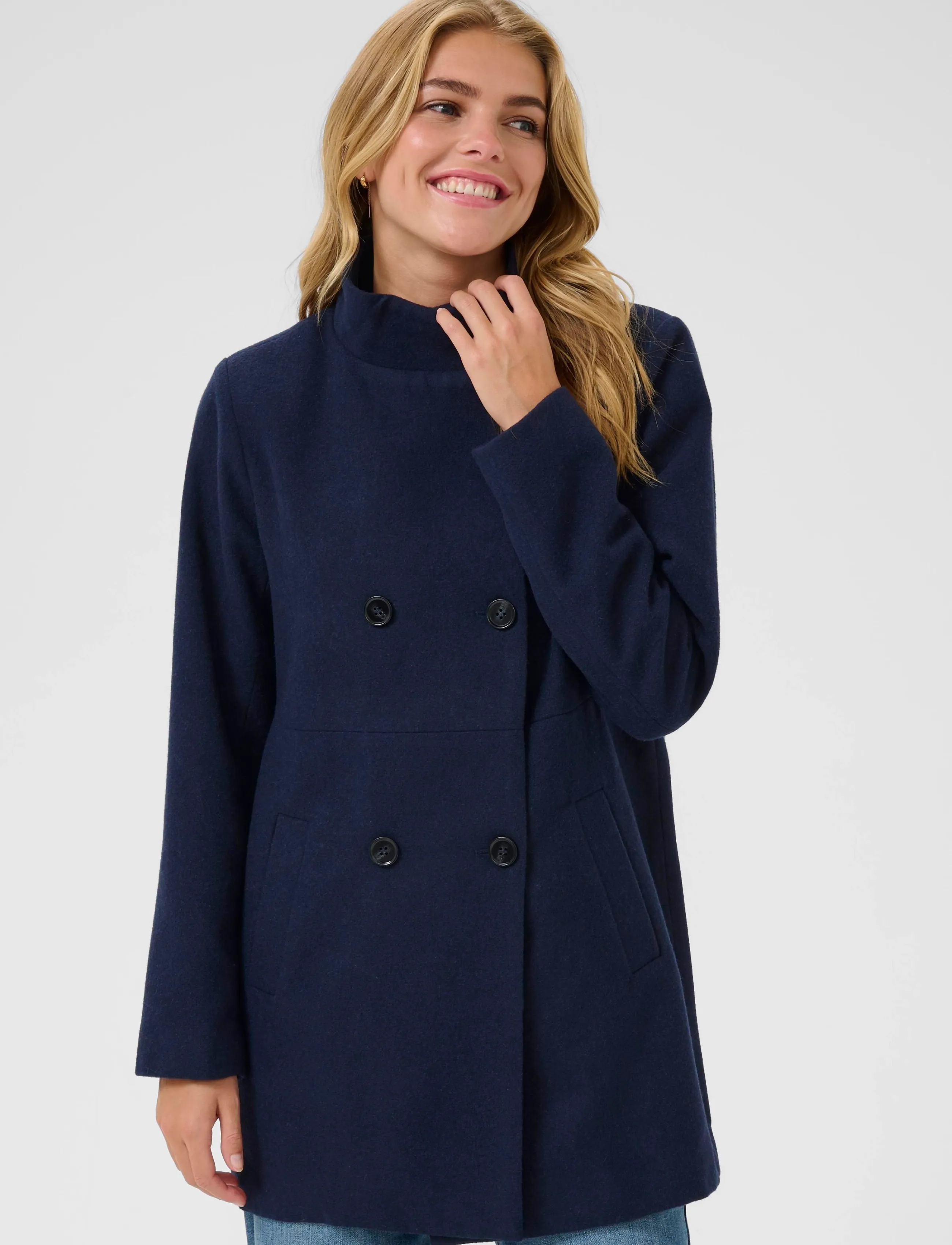 Kaffe - KAfanny Coat - winter jackets - midnight marine cc - 2