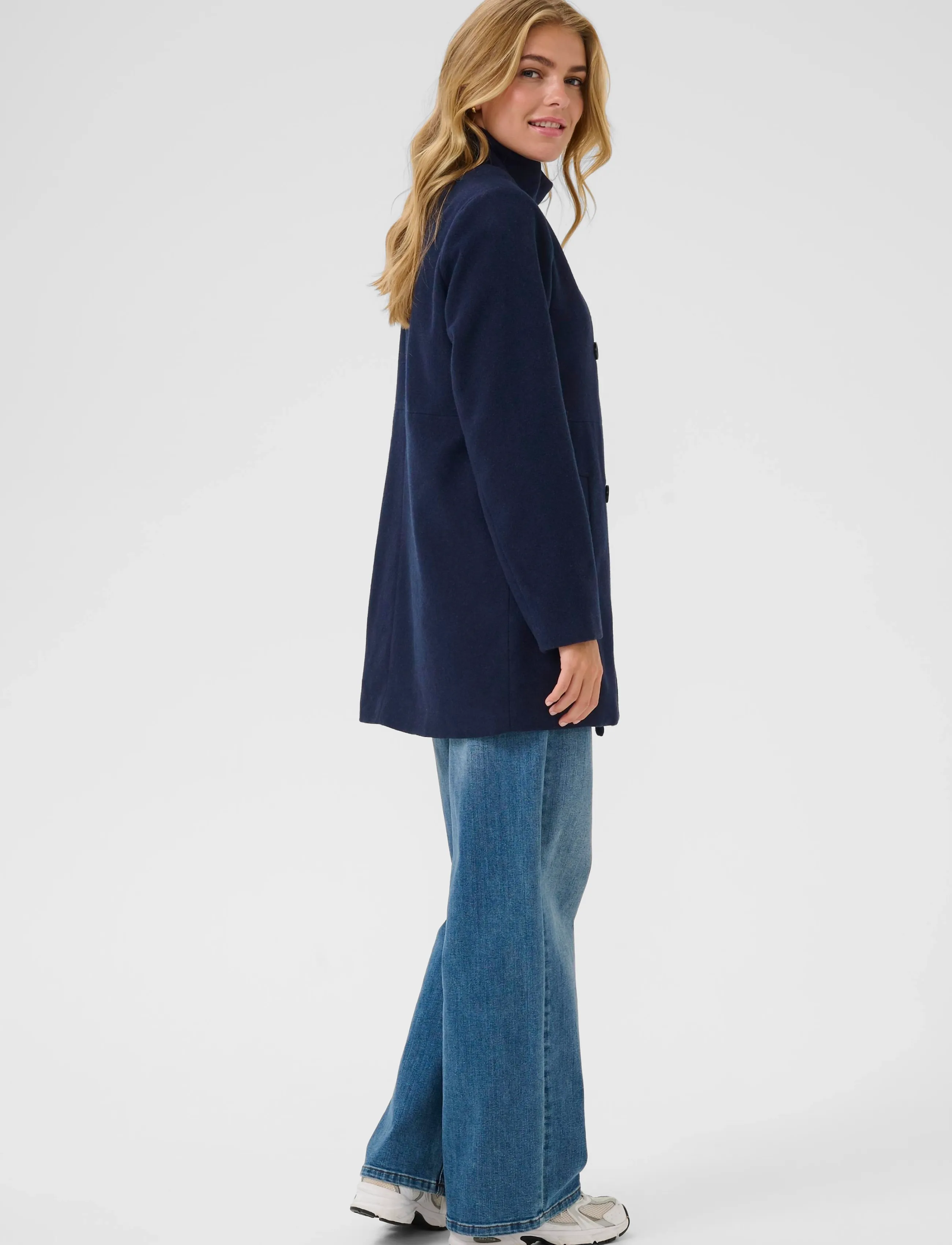Kaffe - KAfanny Coat - winter jackets - midnight marine cc - 4