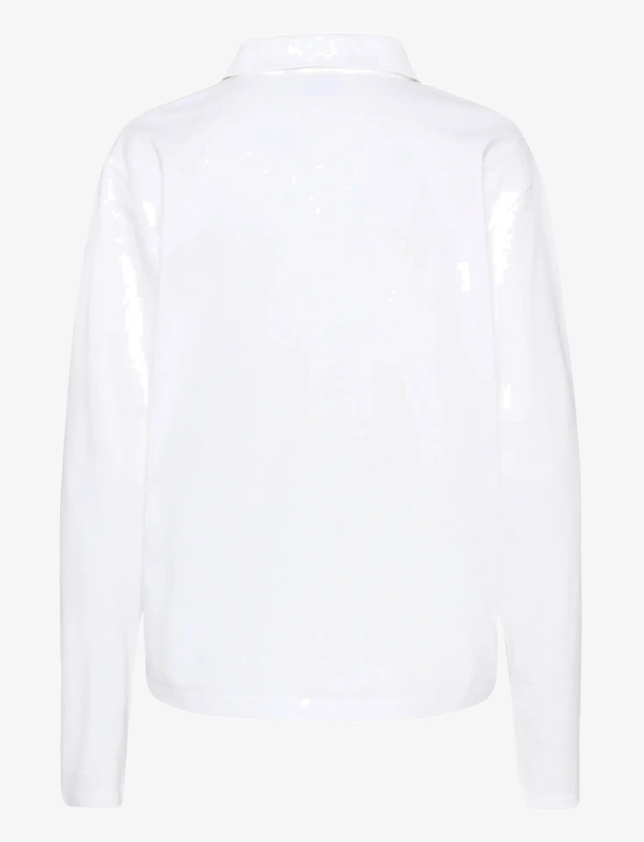 Kaffe - KAmiala Polo LS T-Shirt - polosärgid - optical white - 2