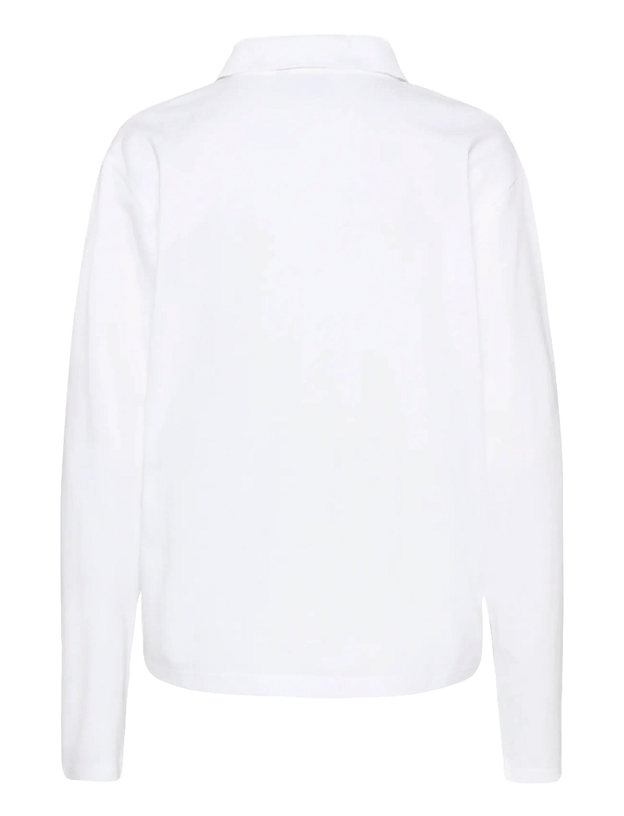Kaffe - KAmiala Polo LS T-Shirt - koszulki polo - optical white - 2