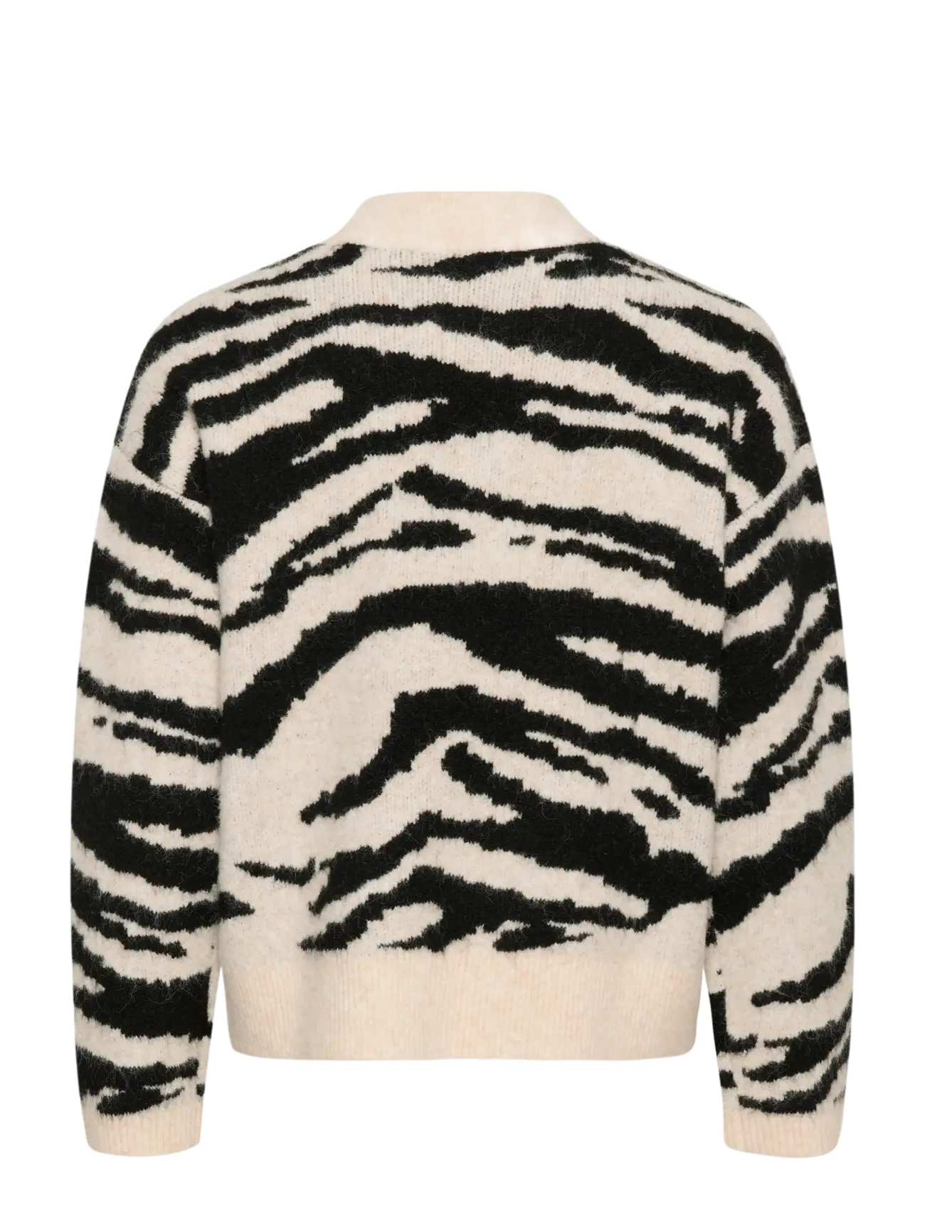 Kaffe - KAsandra Pullover LS - trøjer - turtledove/black animal - 1