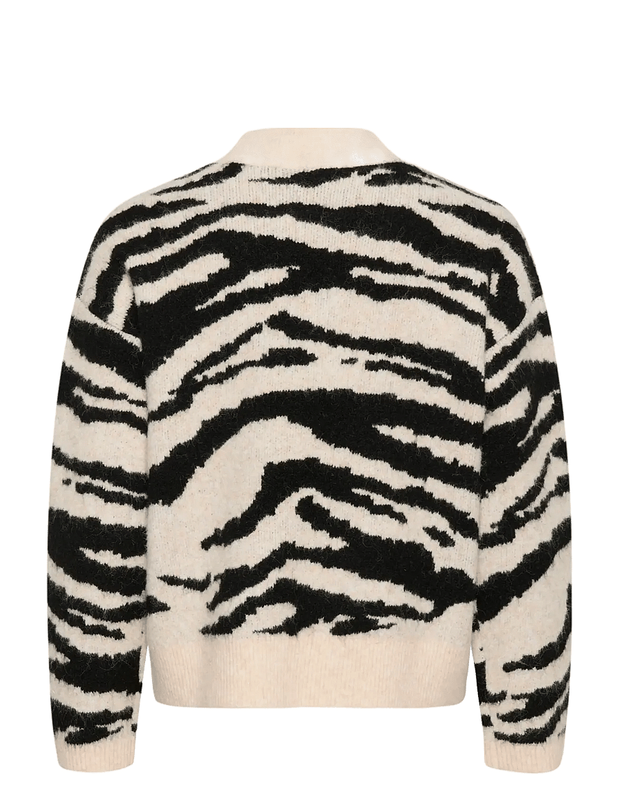 Kaffe - KAsandra Pullover LS - pullover - turtledove/black animal - 1