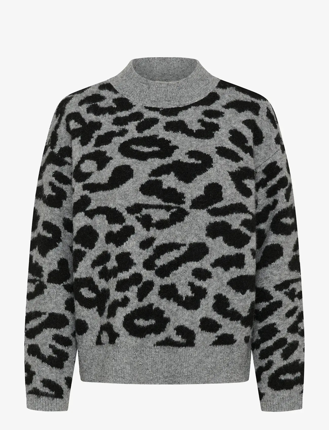 Kaffe - KAsandra Pullover LS - herbstliche kleidung - lgm/black leopard - 0