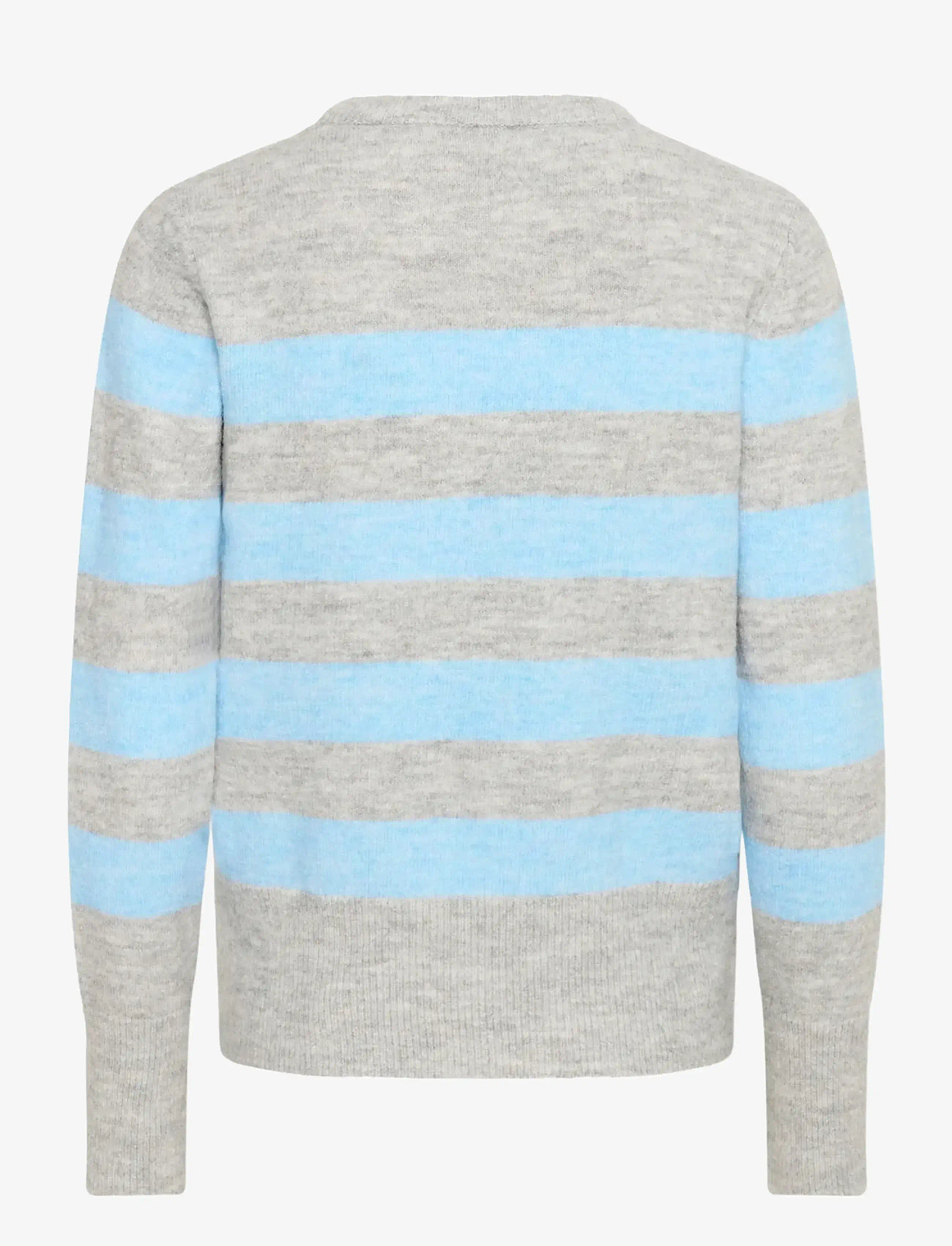 Kaffe - KAniel Striped Pullover - sügisesed riided - light grey mel. / blue melange - 2