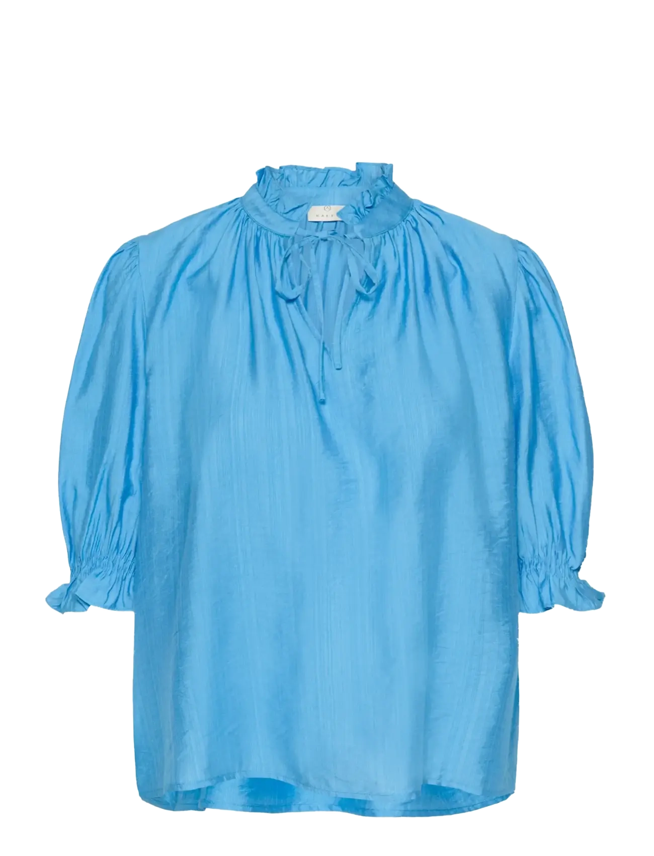 Kaffe KAlufia Frill Blouse - Kampagne - AZURE BLUE / blue