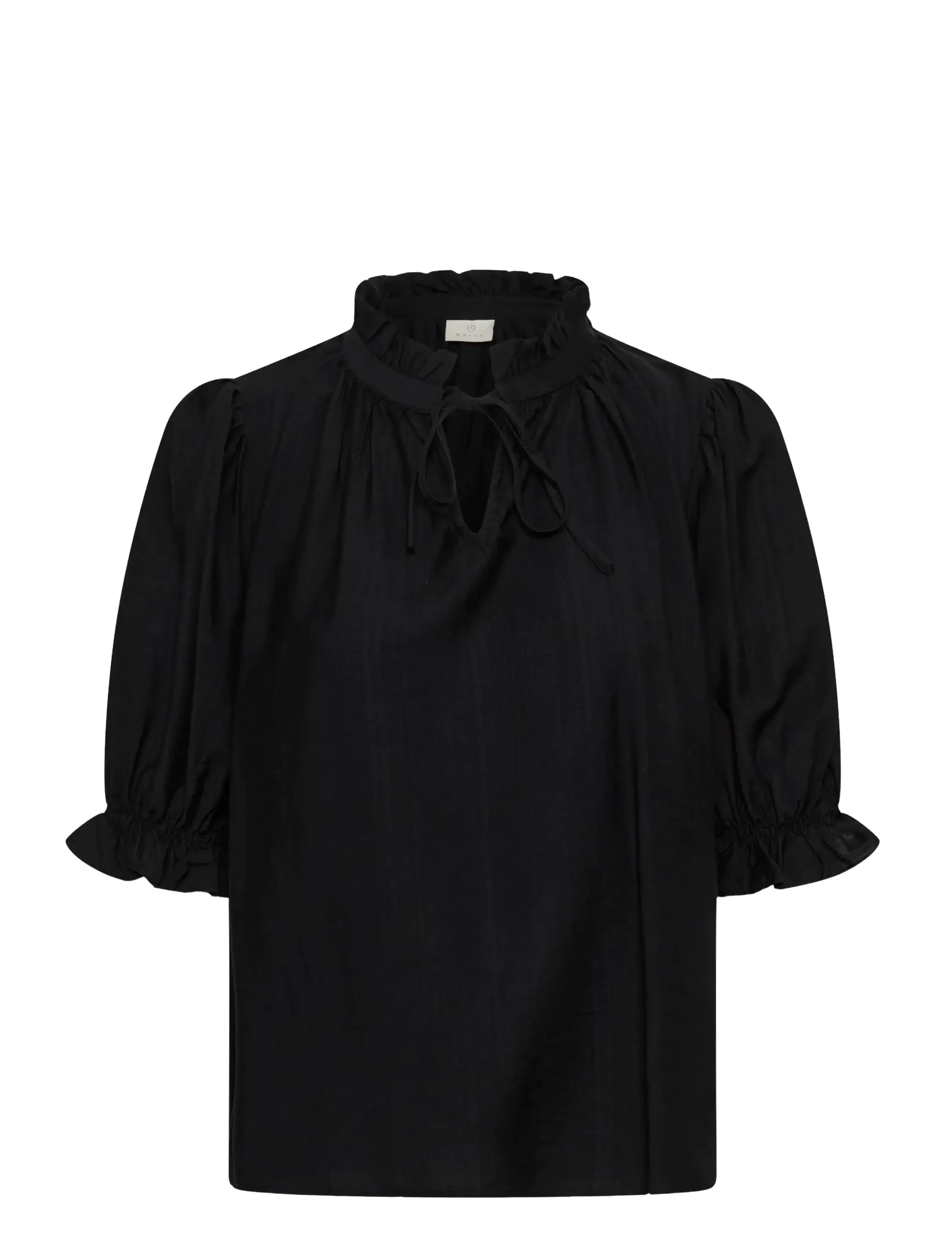 Kaffe KAlufia Frill Blouse - Vardagsstil - BLACK DEEP / black