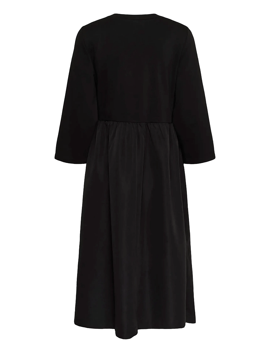 Kaffe - KArosa Dress - midiklänningar - black deep - 2